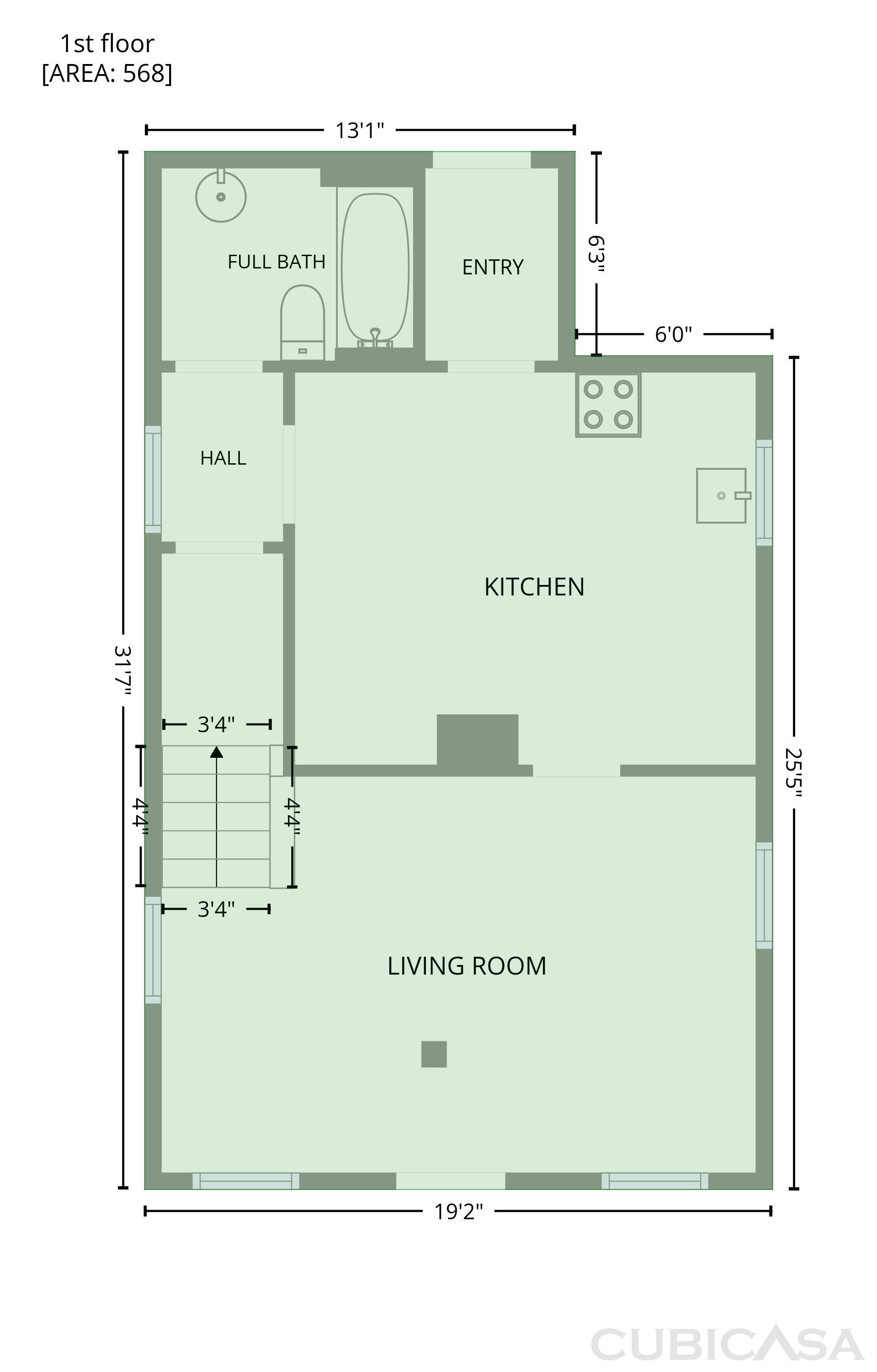 Main Floor of 94 S 21st Ave, Manville, NJ