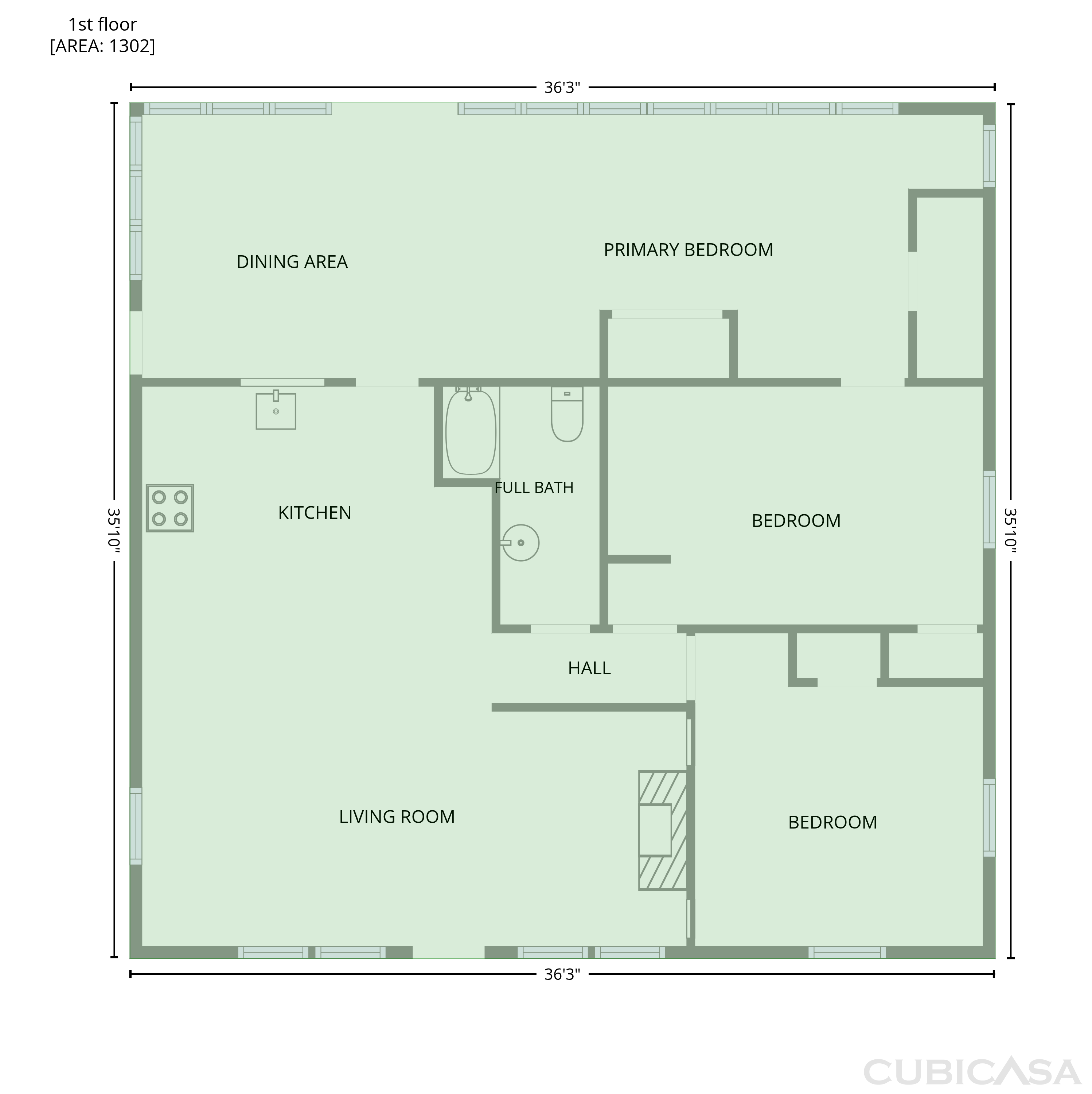 Main Floor of 22182 County Road 288, Pittsburg, MO
