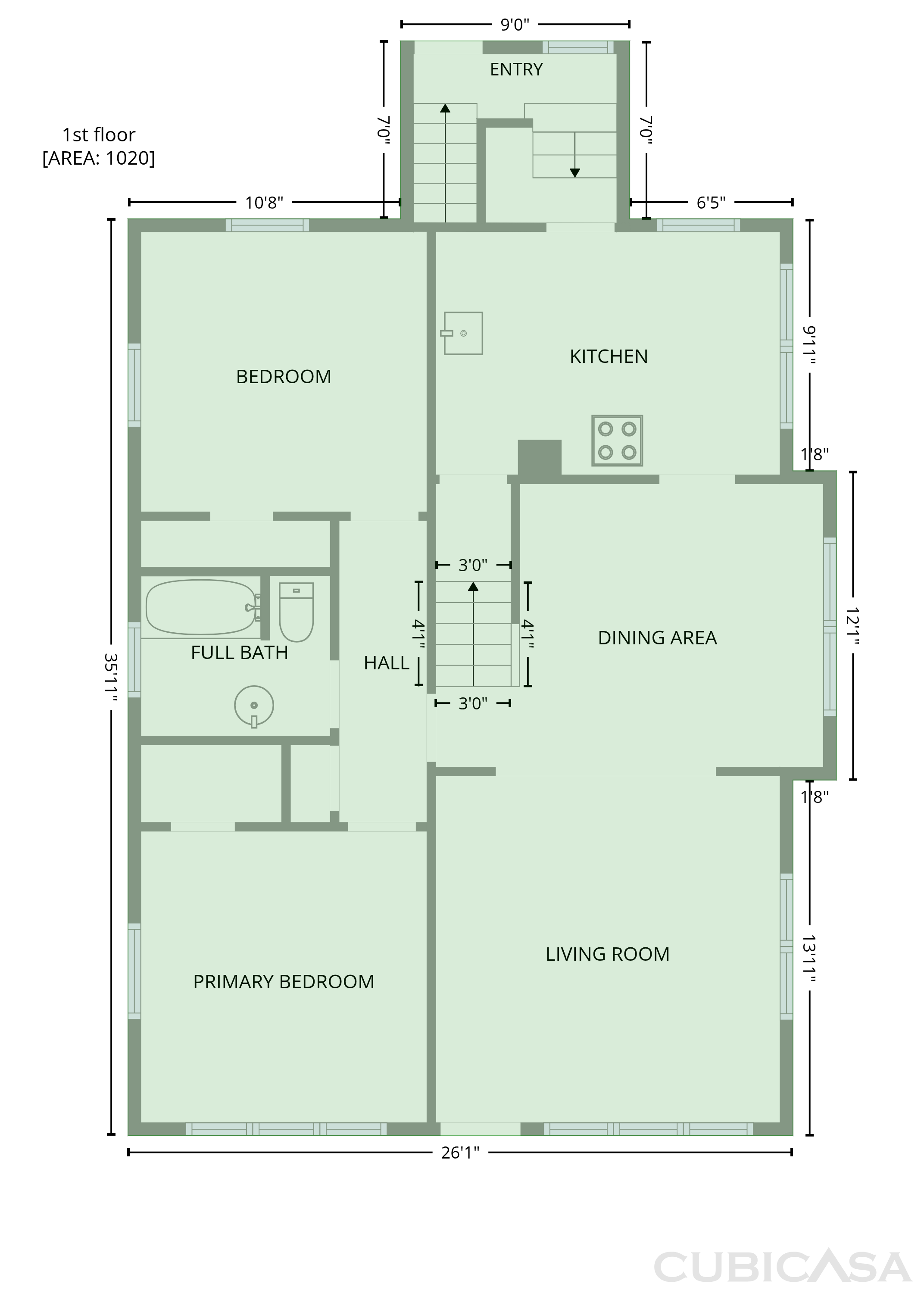 Main Floor of 2719 Peavey St, Port Huron, MI
