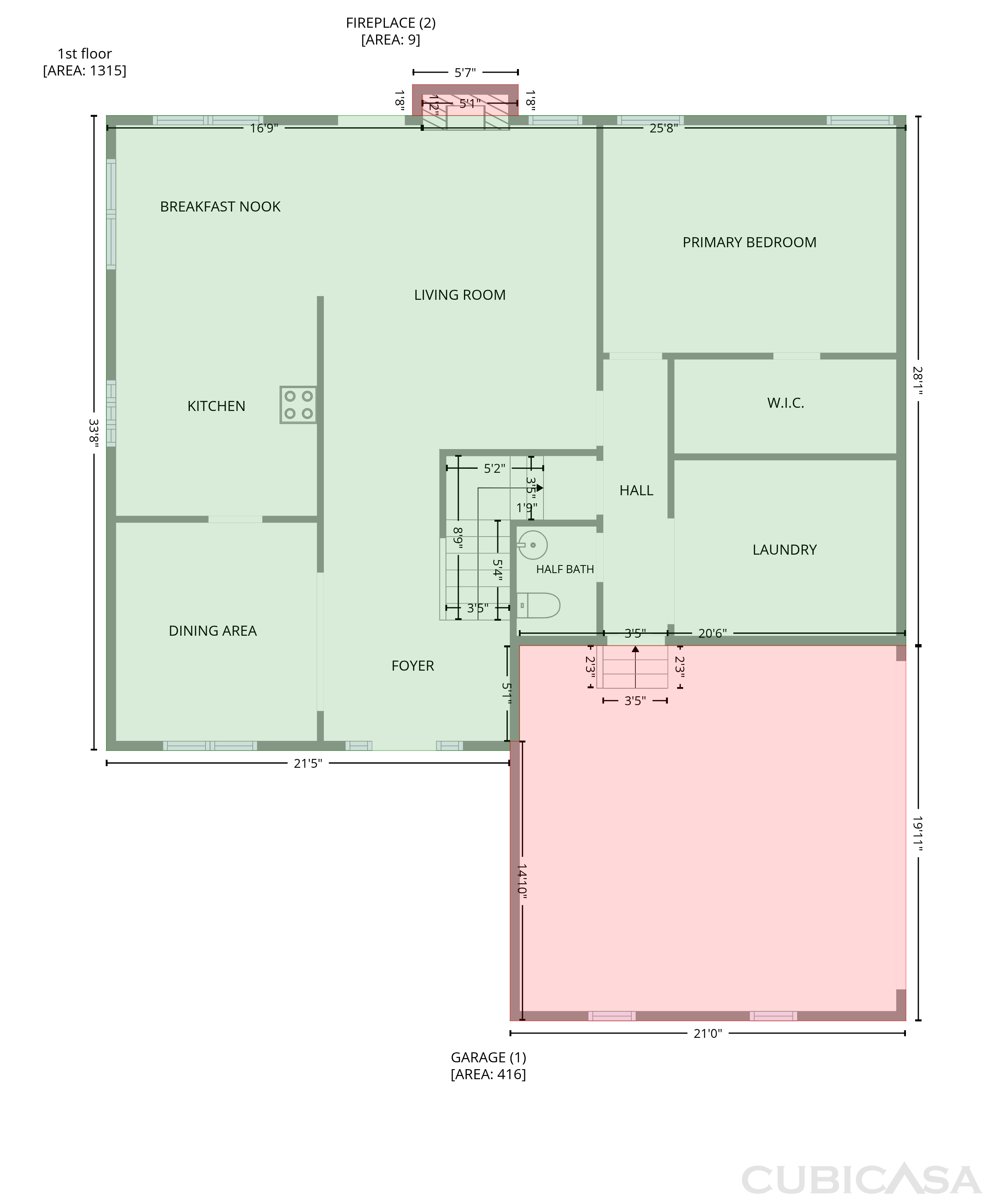 Main Floor of 168 Hollow Tree Ct, Lugoff, SC