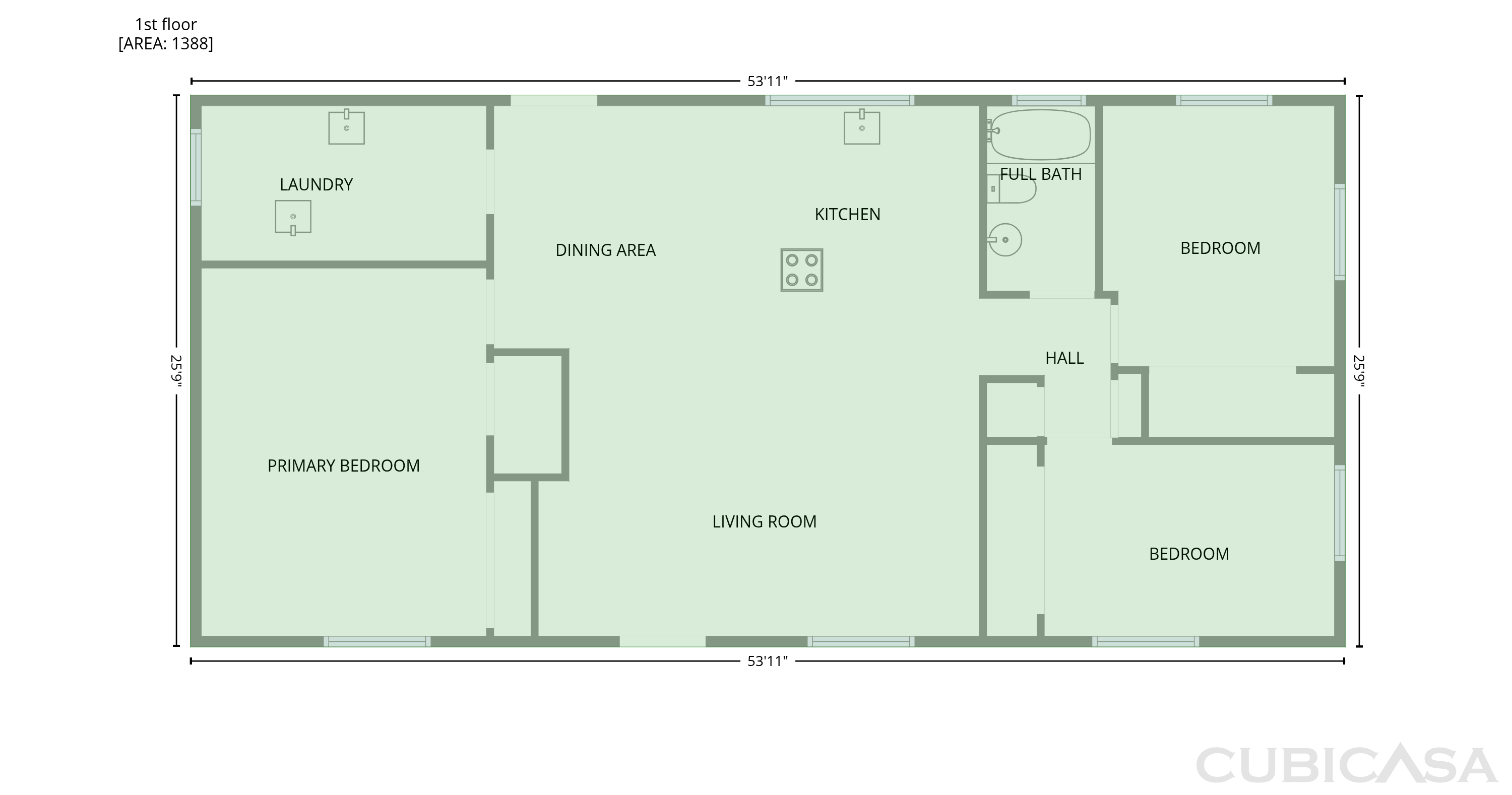 Main Floor of 827 Dora Ave, Tavares, FL