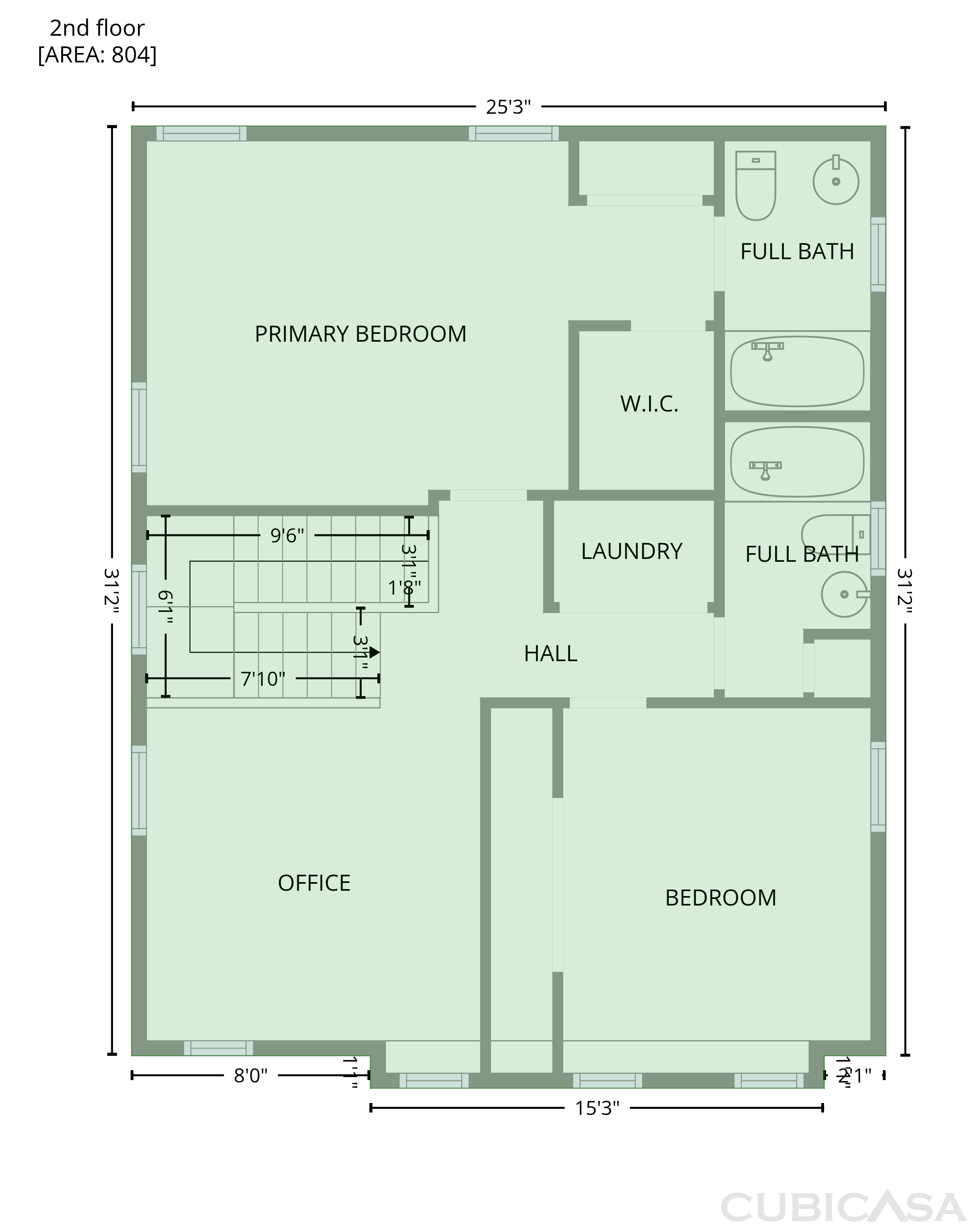 Second Floor of 205 Nacoochee Way, Canton, GA