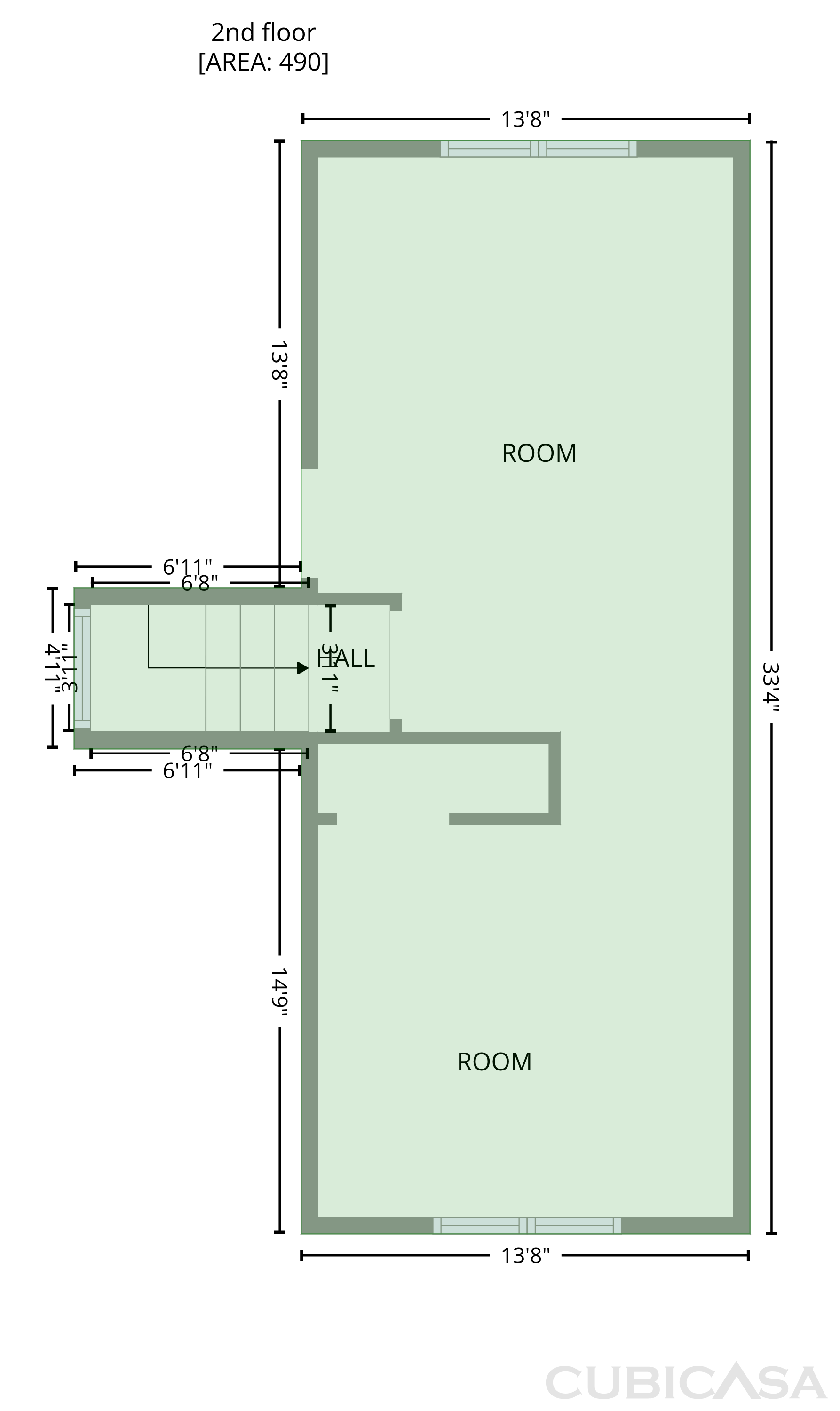 Upper level
