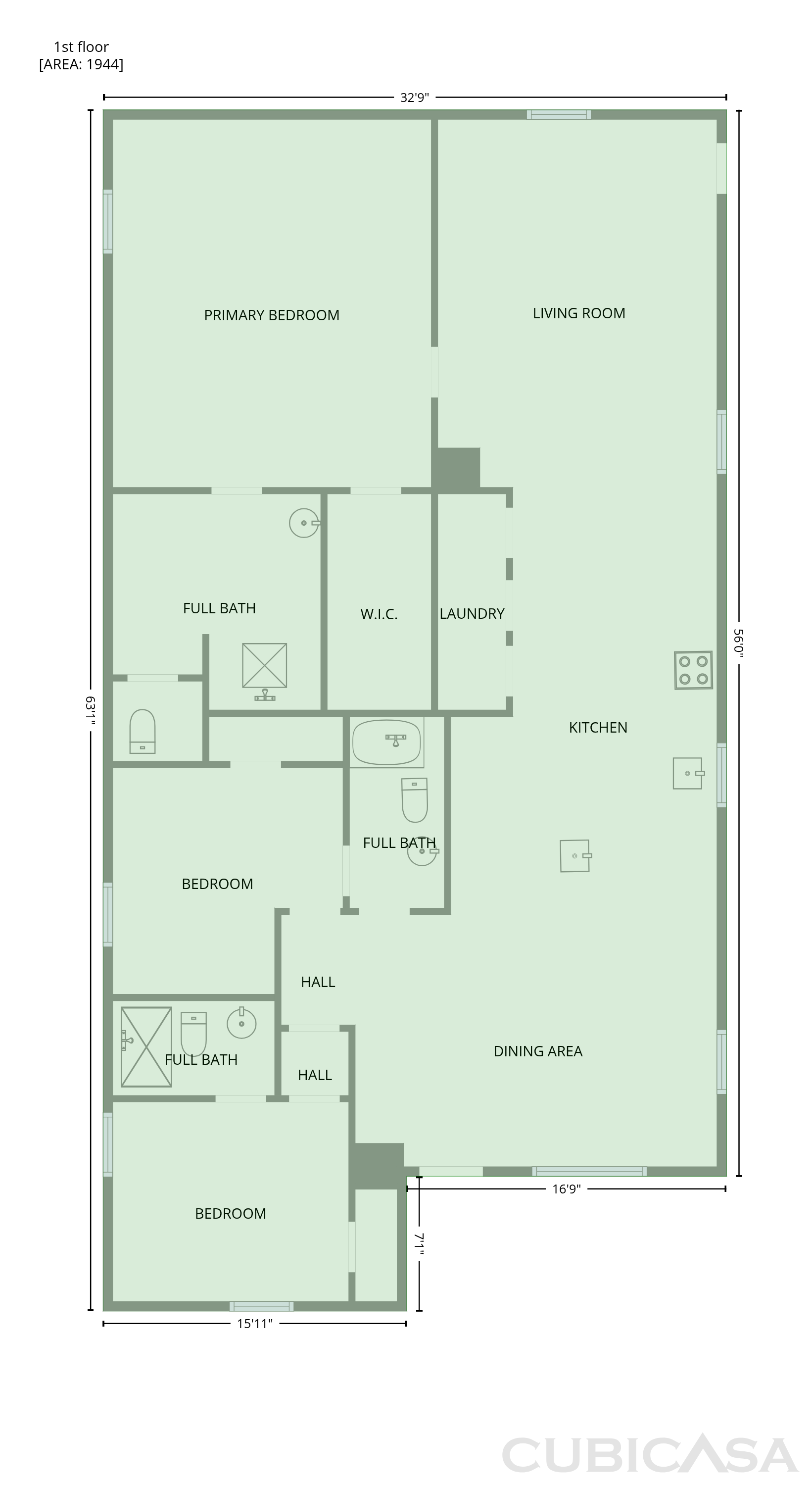 Main Floor of 861 77th St S, Birmingham, AL
