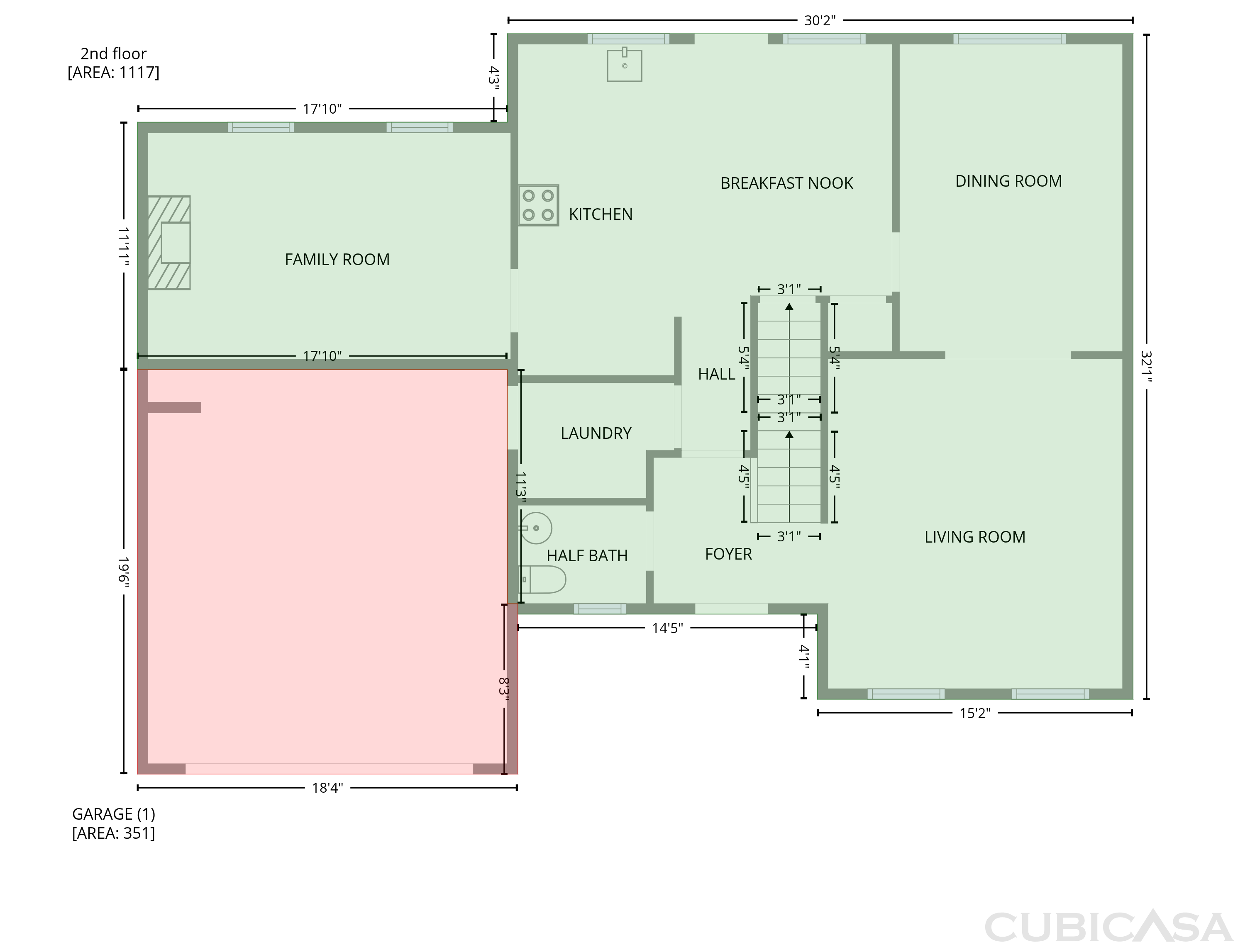 Second Floor of 3825 Cedar Trace Ln, Ellenwood, GA