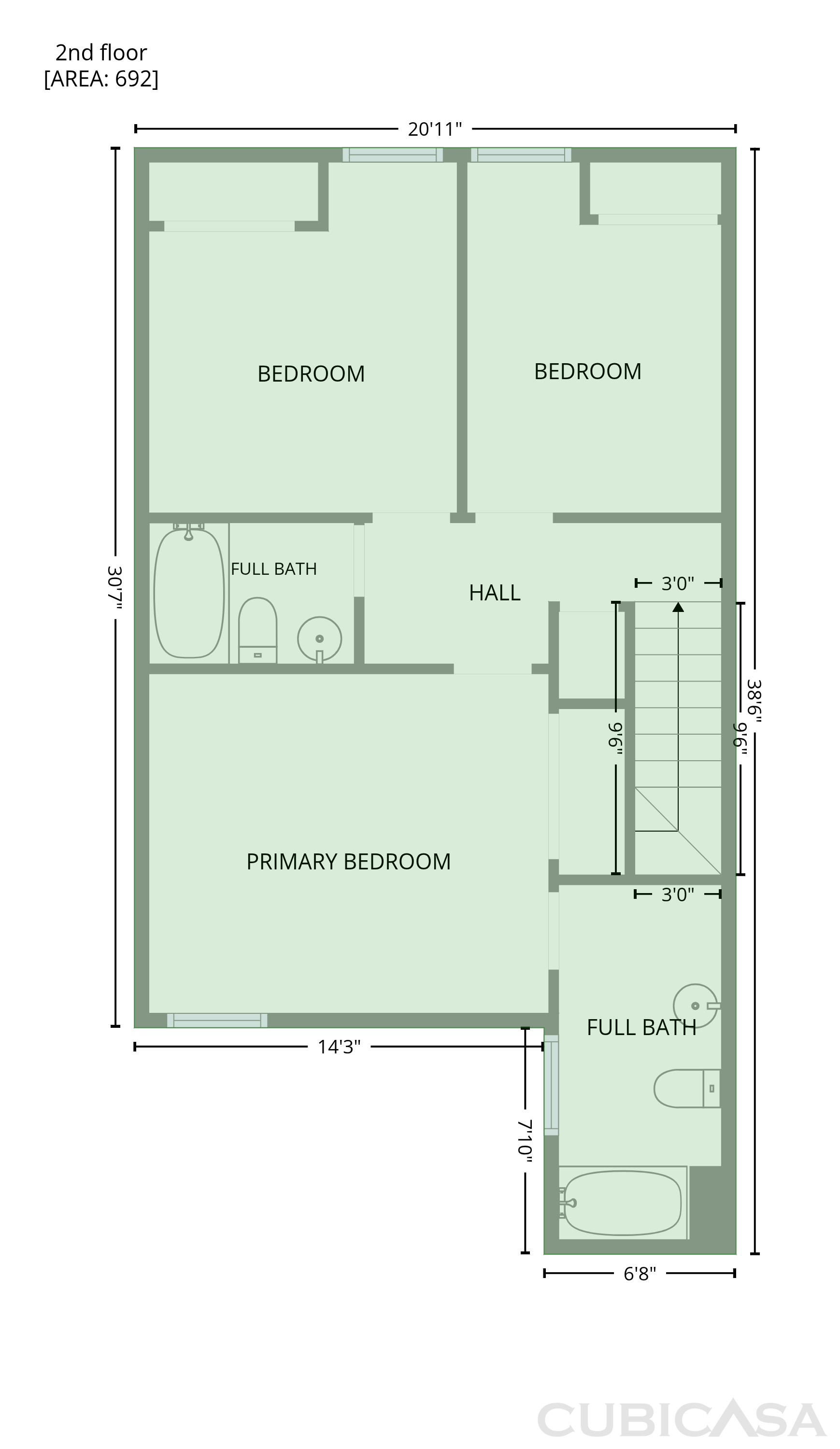 Second Floor of 2219 Shadow Valley Rd, High Point, NC