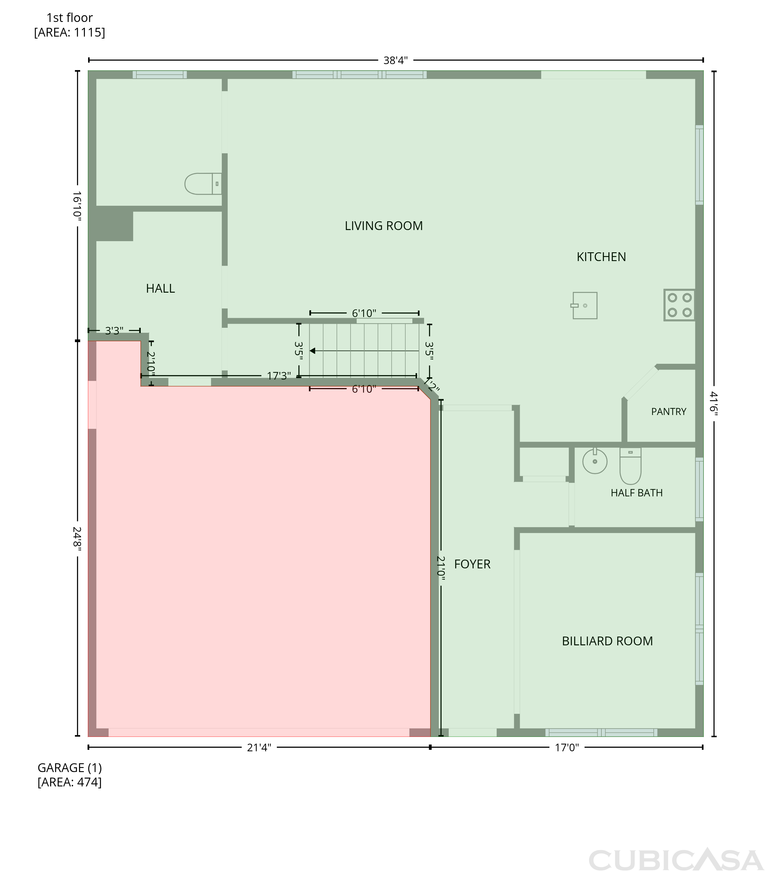 Main Floor of 1519 Sycamore Dr, Oakley, CA