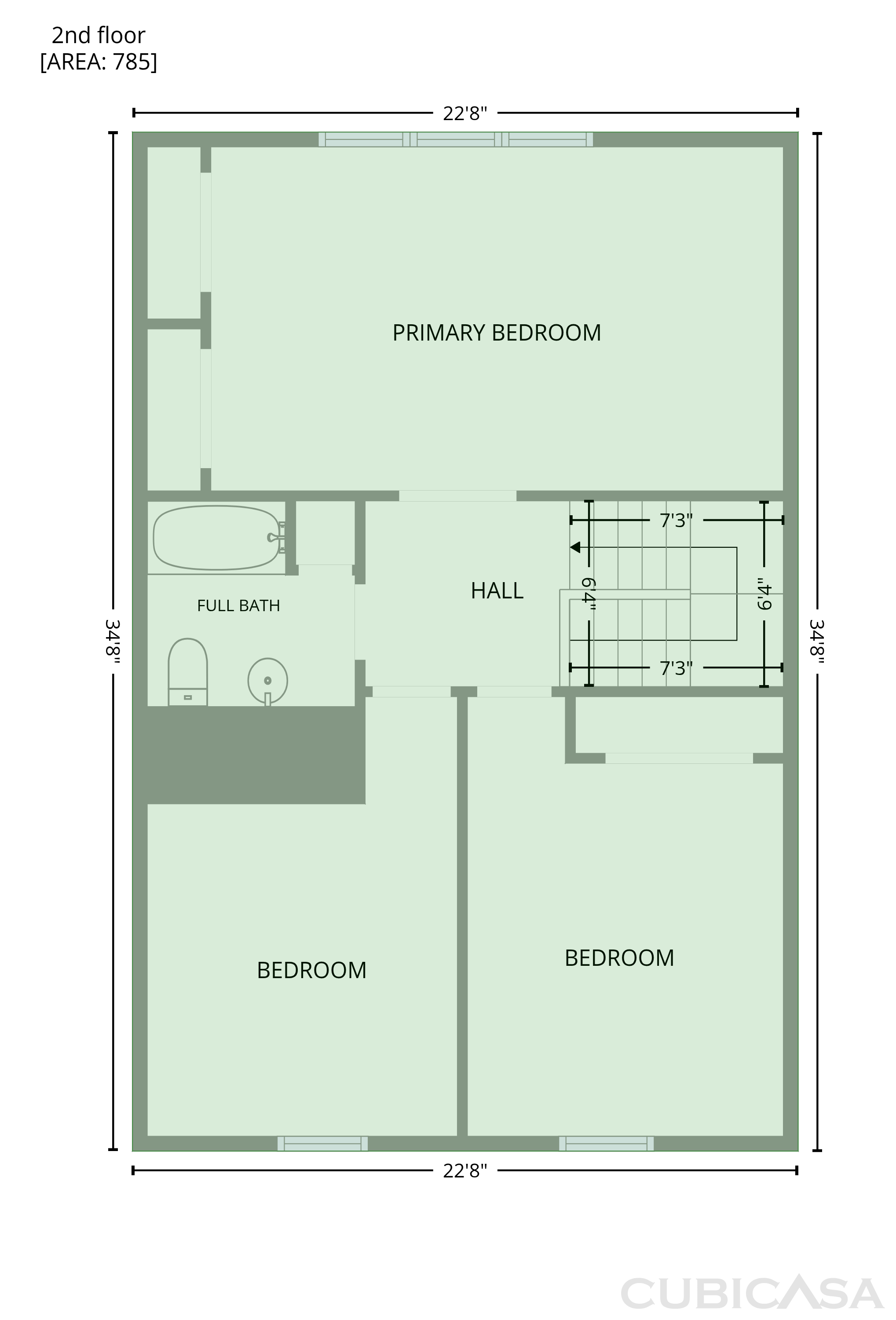 Second Floor of 1100 Burlingame Ct, Antioch, TN
