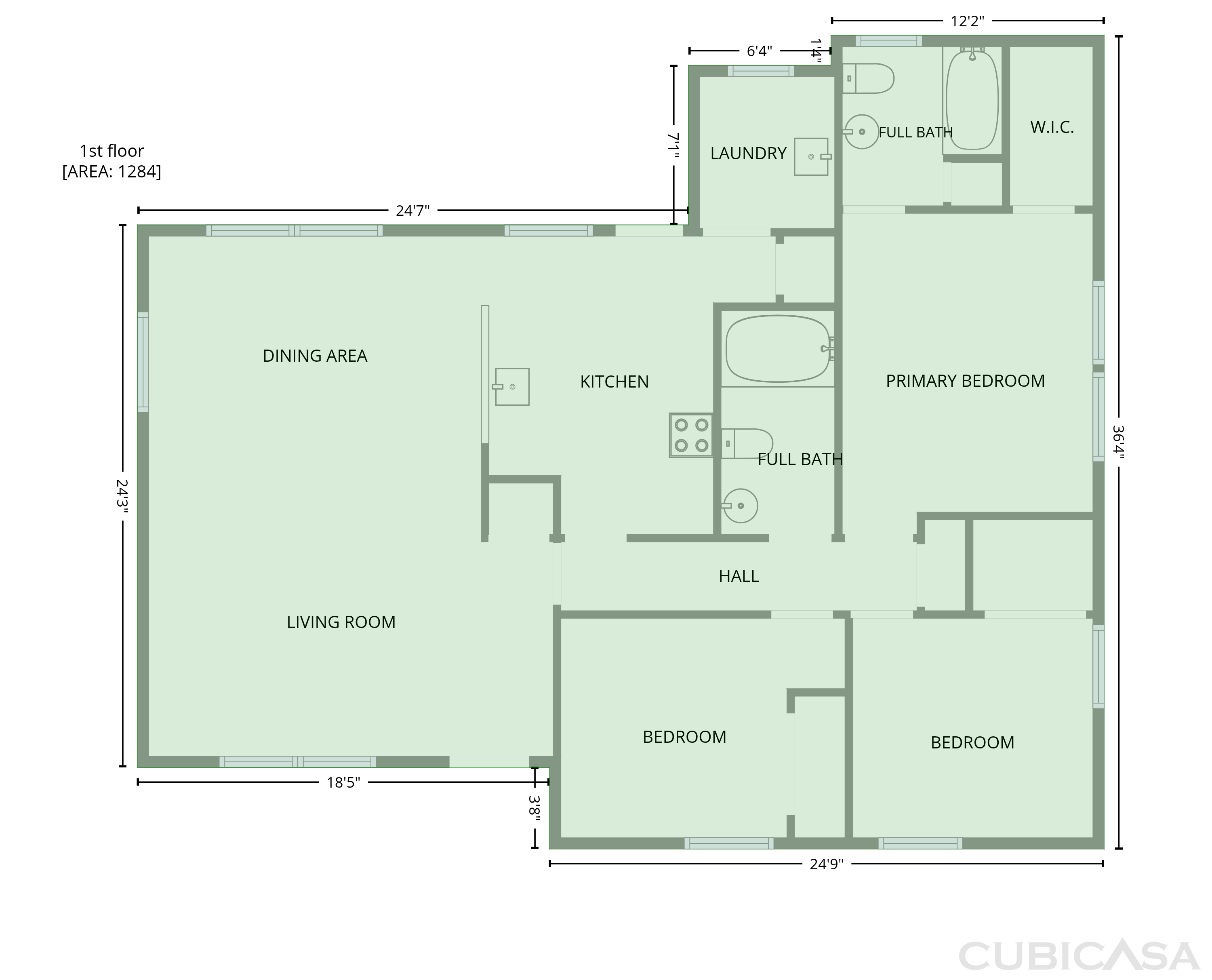 Main Floor of 1808 Dailey Ter NW, Huntsville, AL