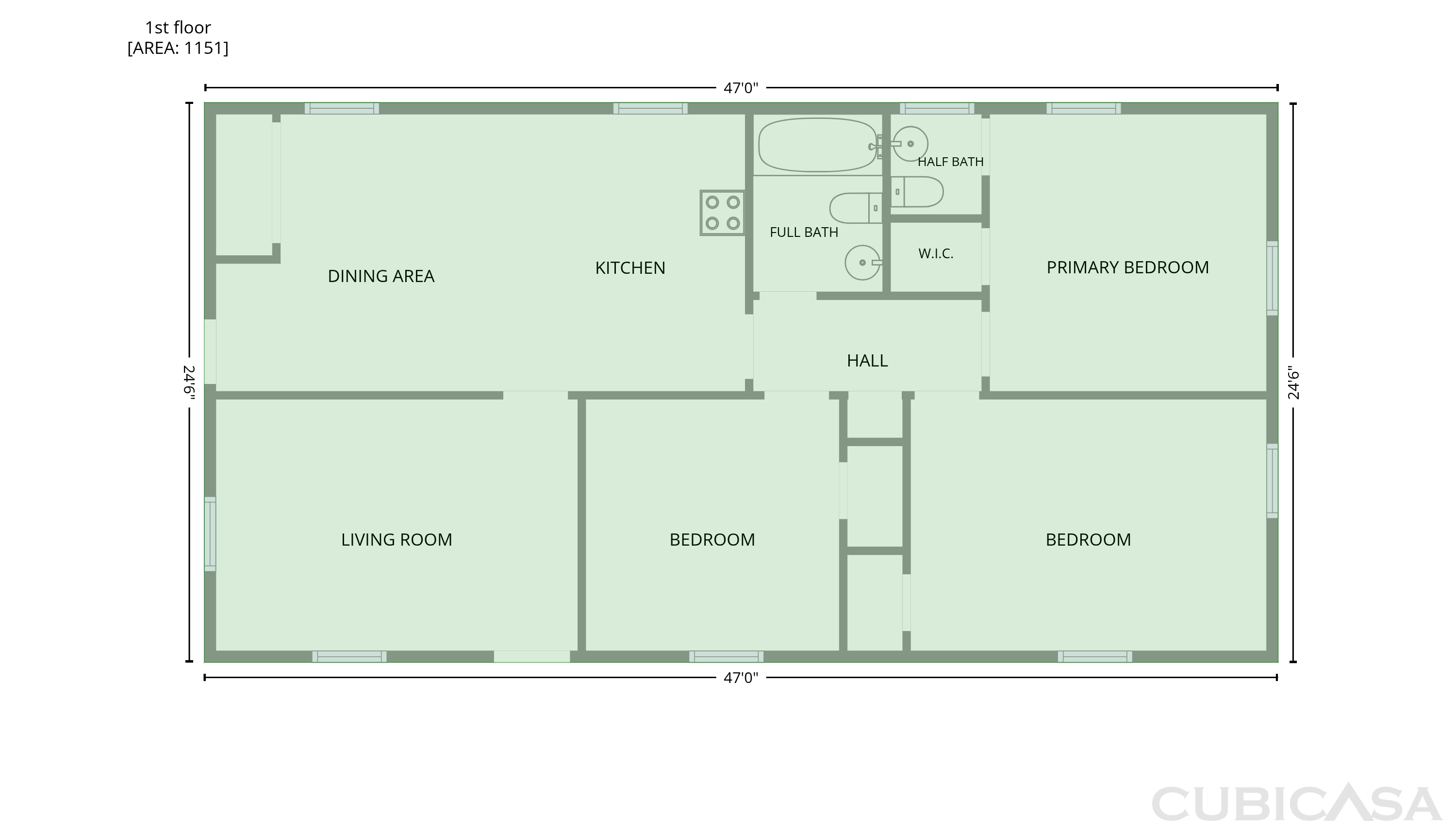 Main Floor of 1117 Brownview Dr, Rocky Mount, NC