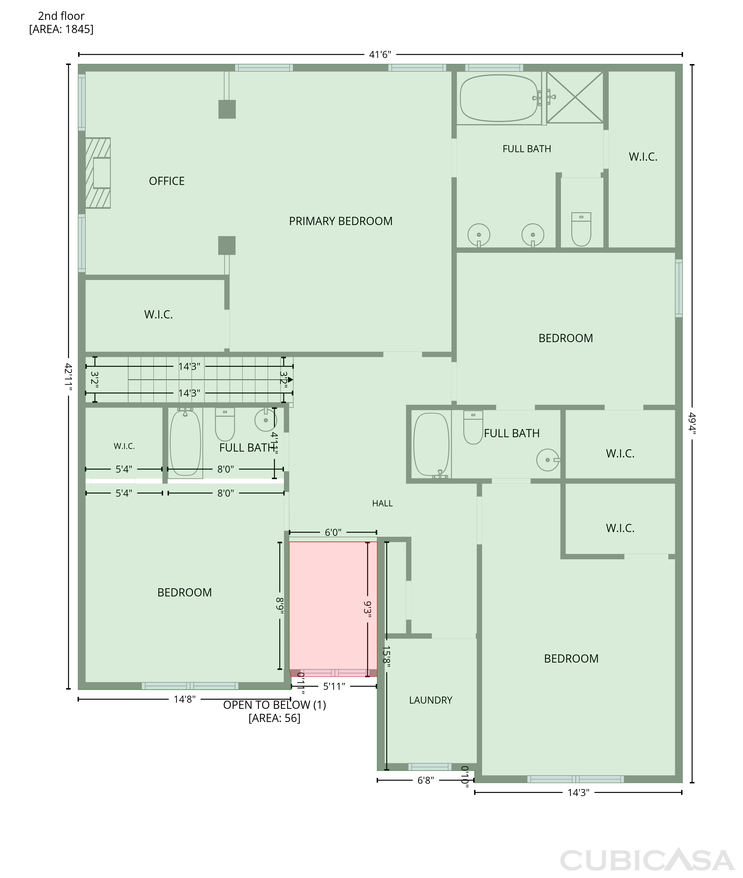 Second Floor of 114 Madison St, Canton, GA