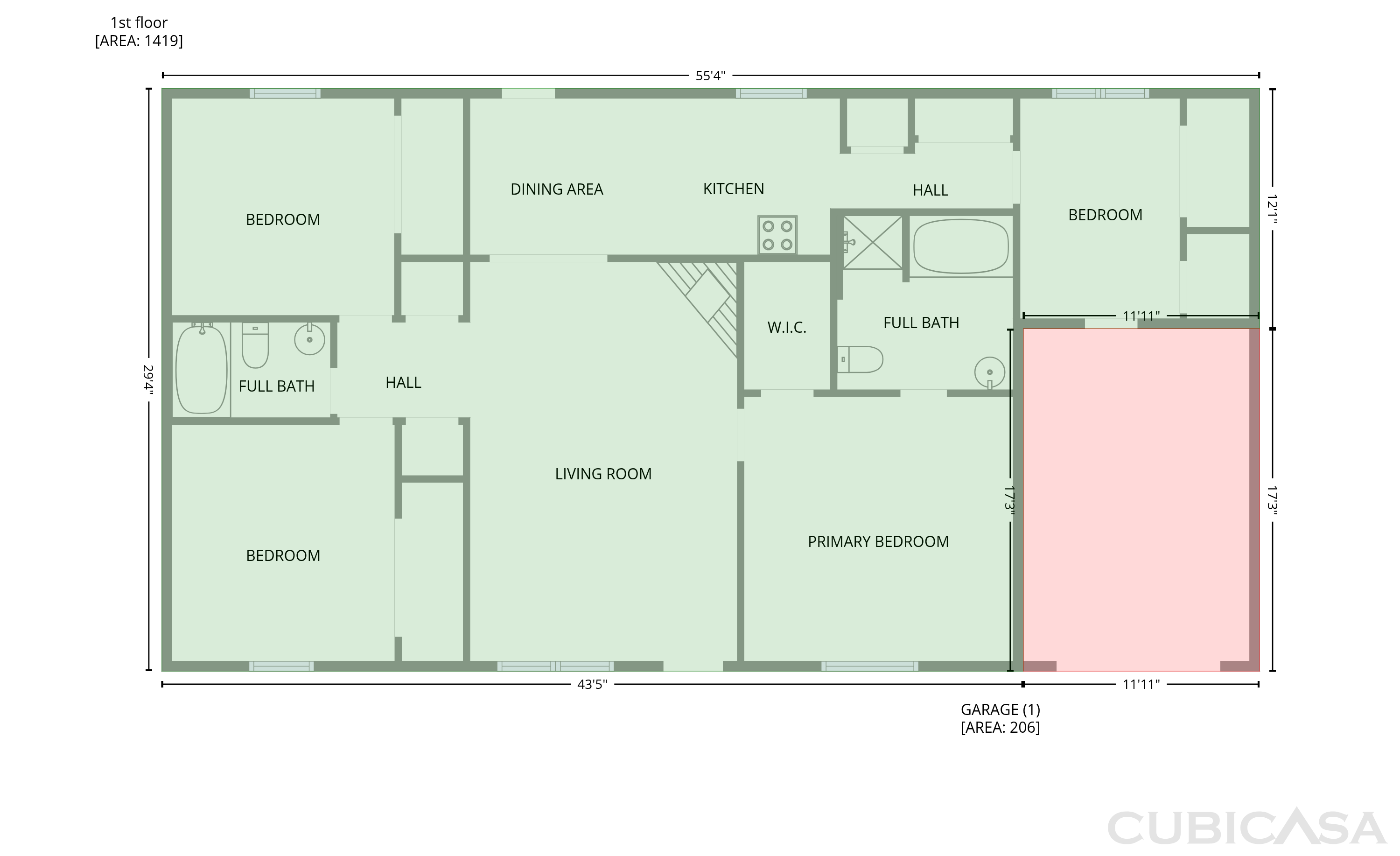 Main Floor of 182 Livingston Ln, Covington, GA