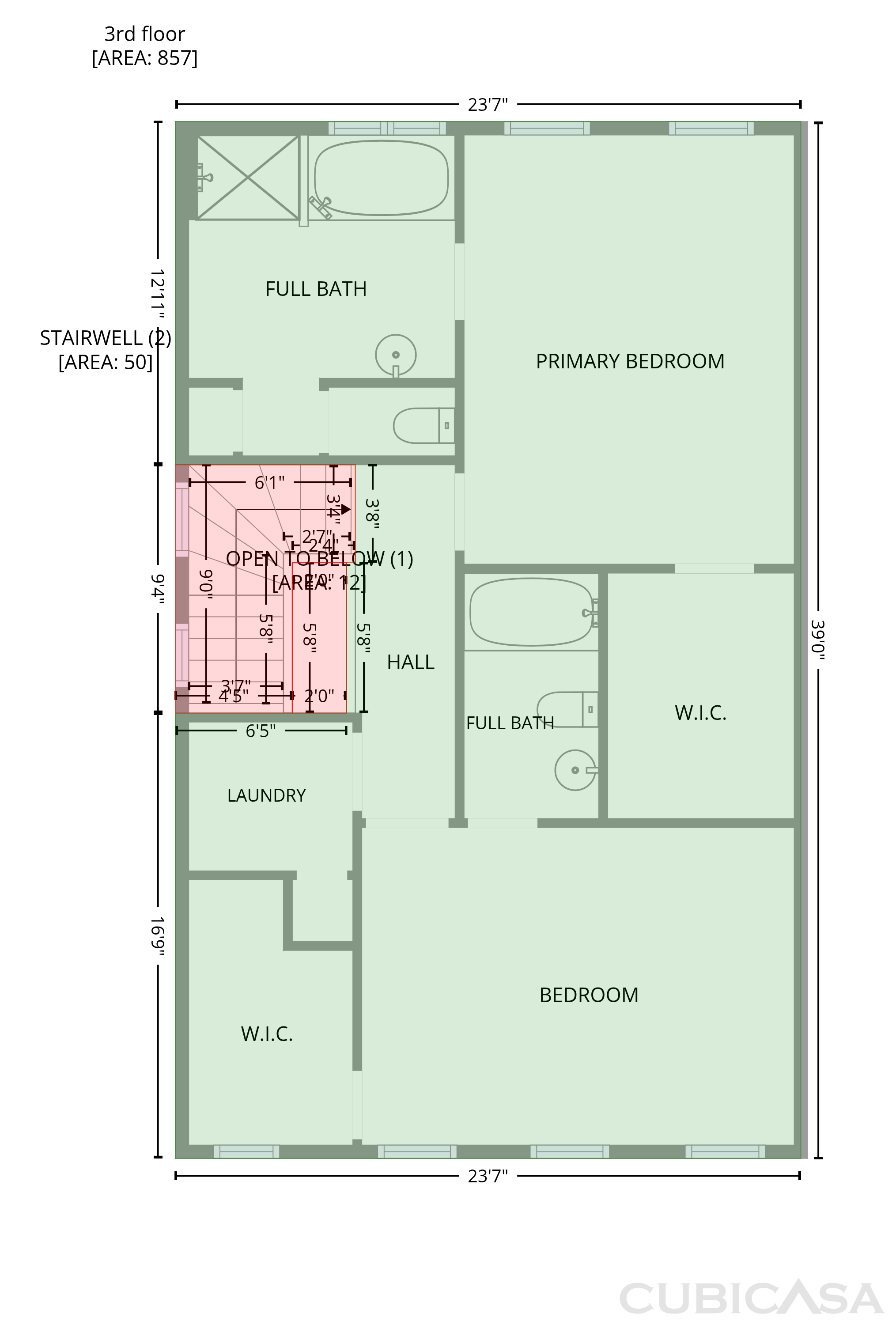 Third Floor of 3581 Adelaide Xing, Brookhaven, GA