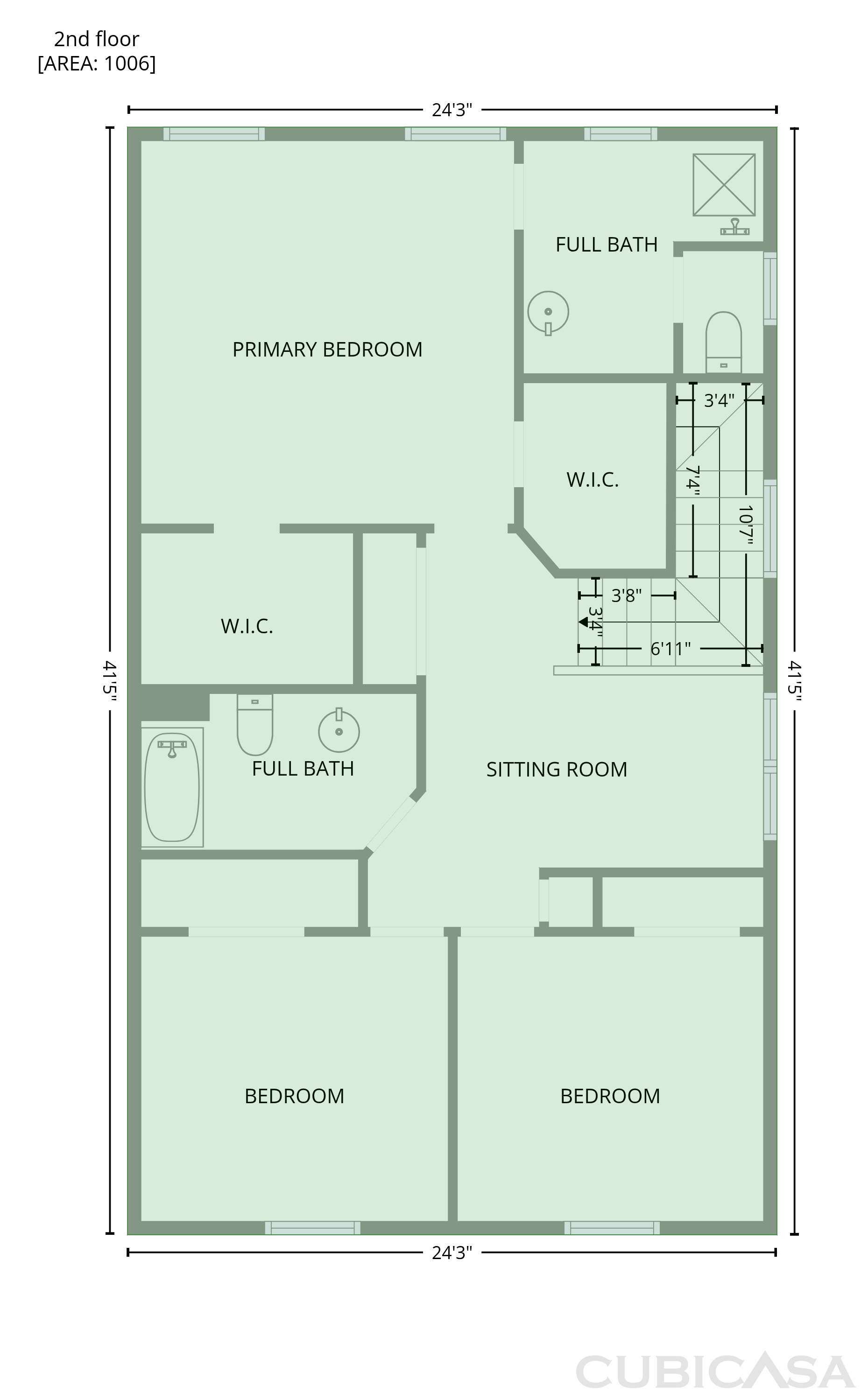 Second Floor of 109 Belle Plain Dr, Morrisville, NC