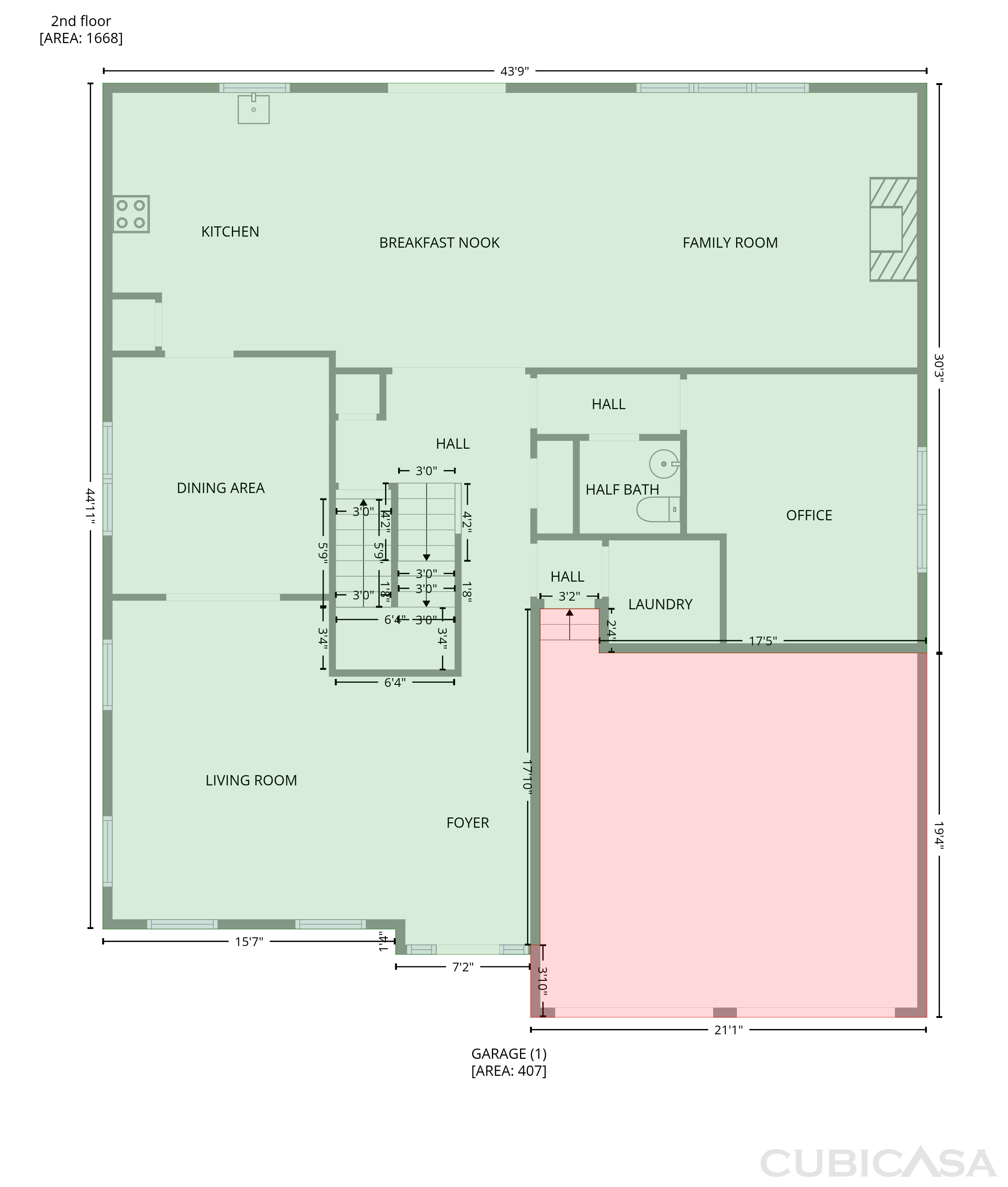 Second Floor of 7295 Madison Cir, Union City, GA