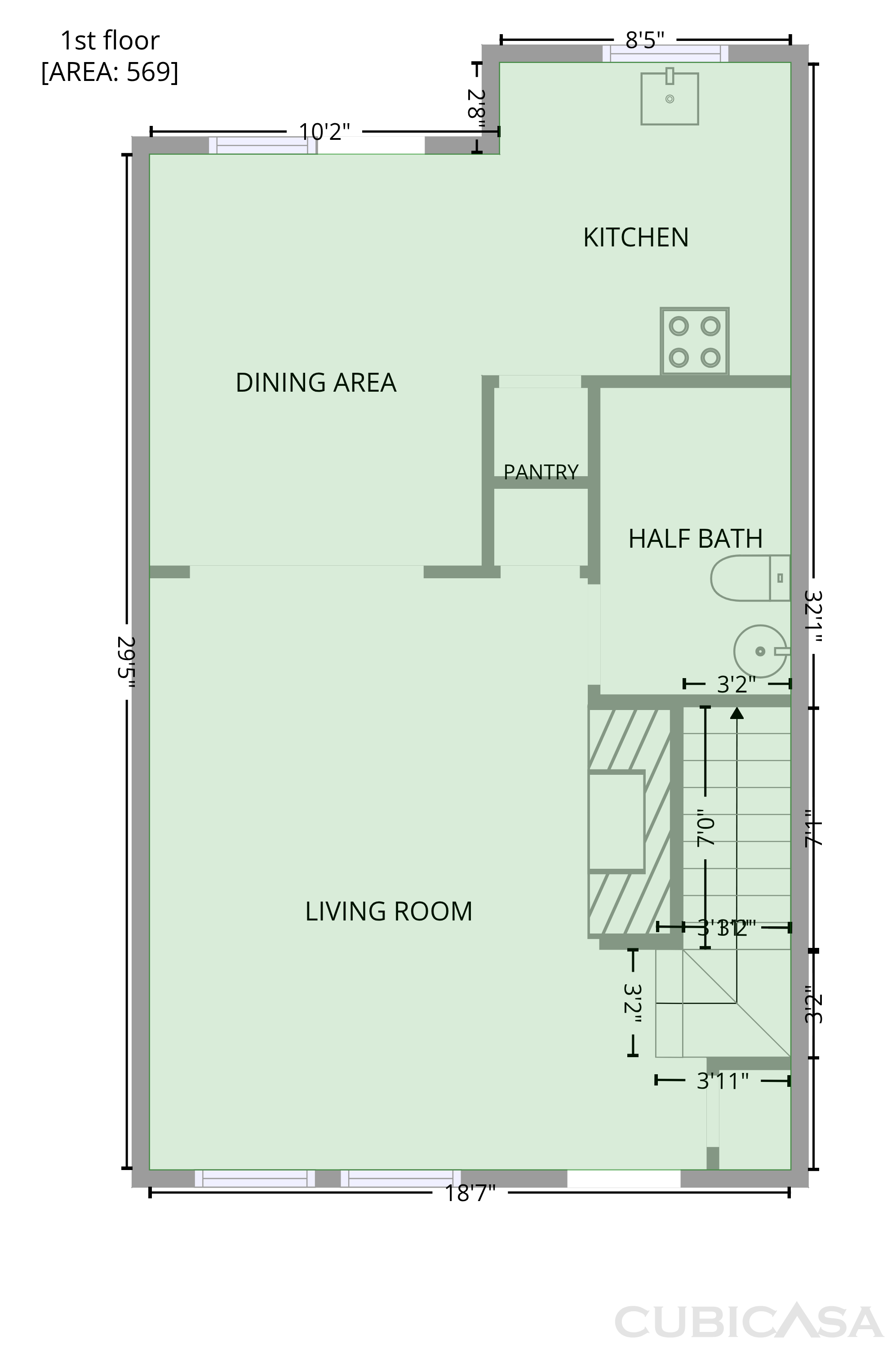 Main Floor of 132 Old Ferry Way, Roswell, GA