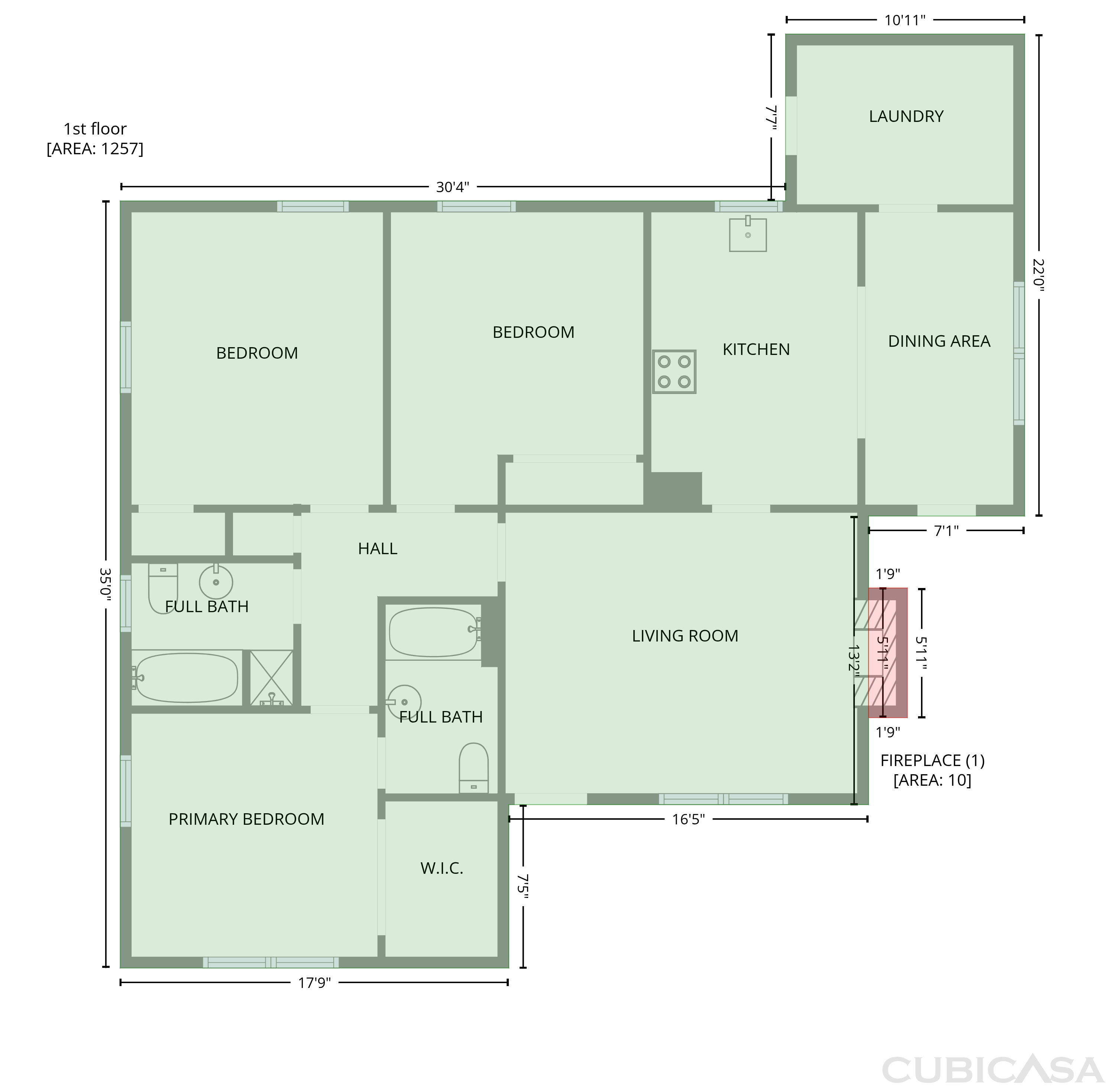 Main Floor of 206 Lilly St, Cherryville, NC