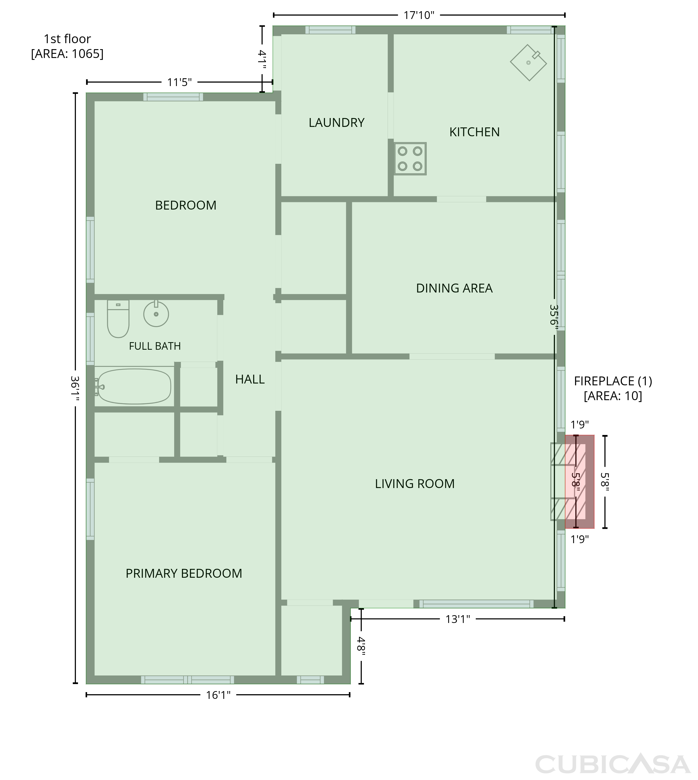 Main Floor of 6016 Sampson Blvd, Sacramento, CA