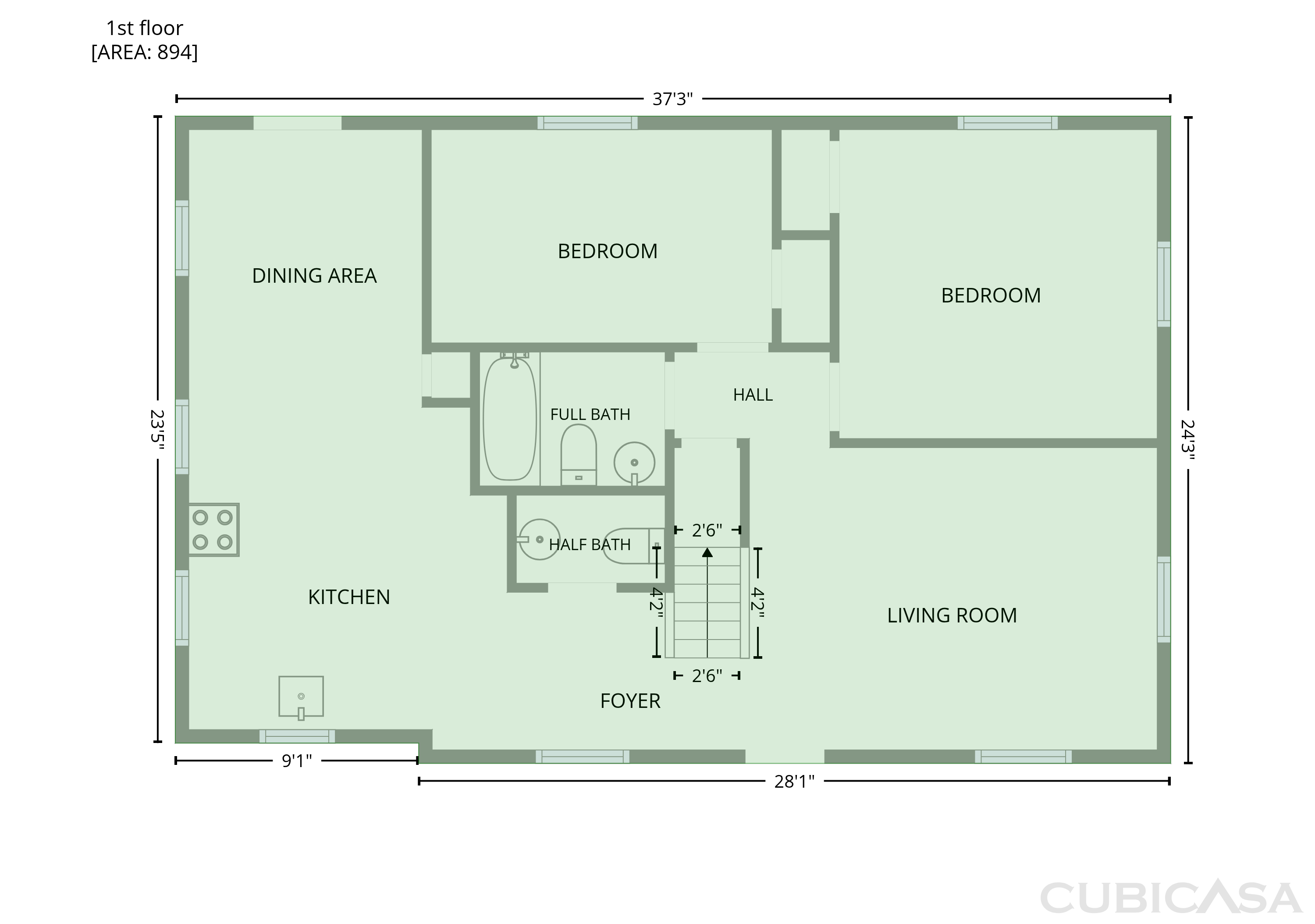 Main Floor of 204 N Huron Dr, Oxon Hill, MD
