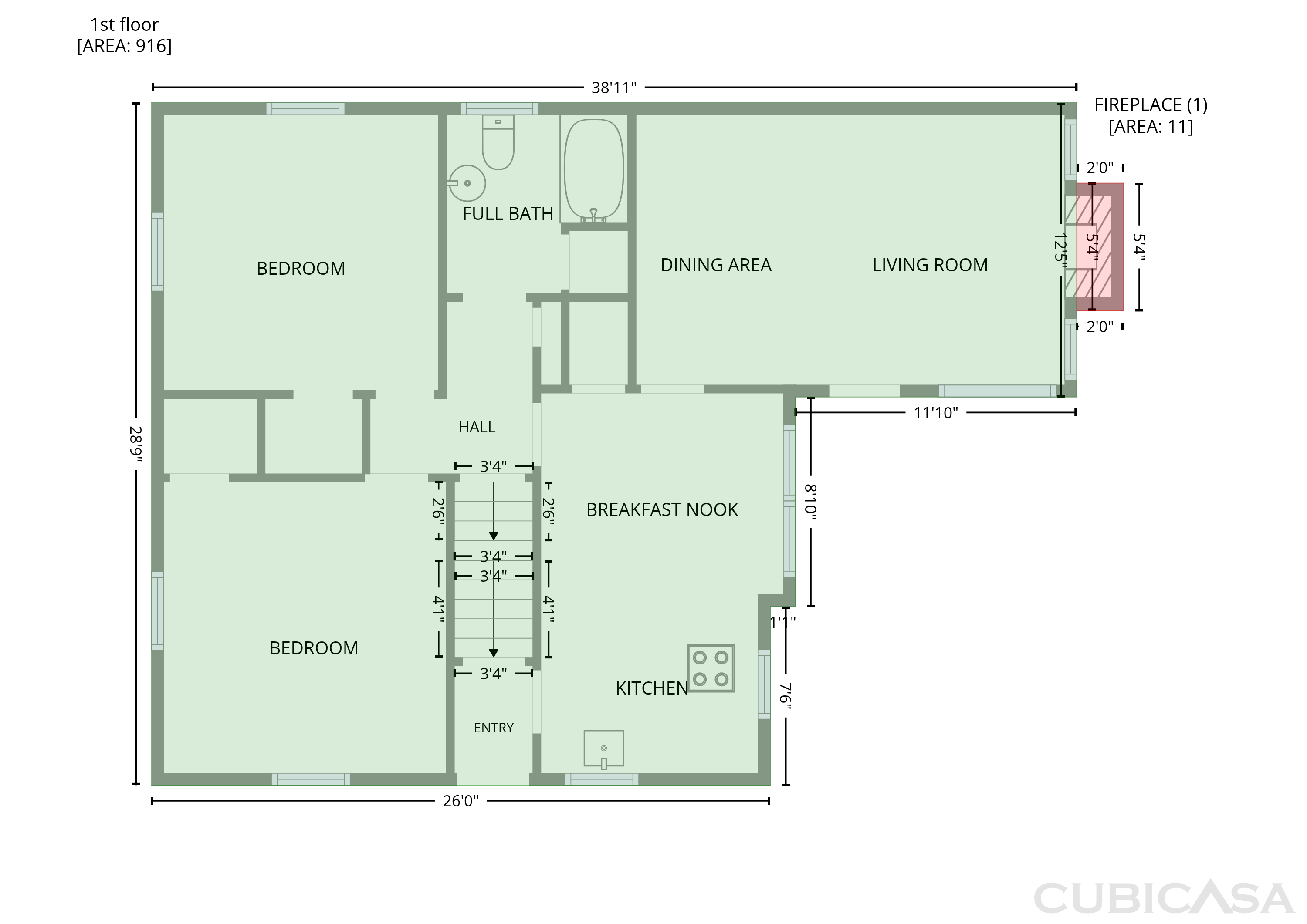 Second Floor of 1304 Coolidge Ave, Cincinnati, OH