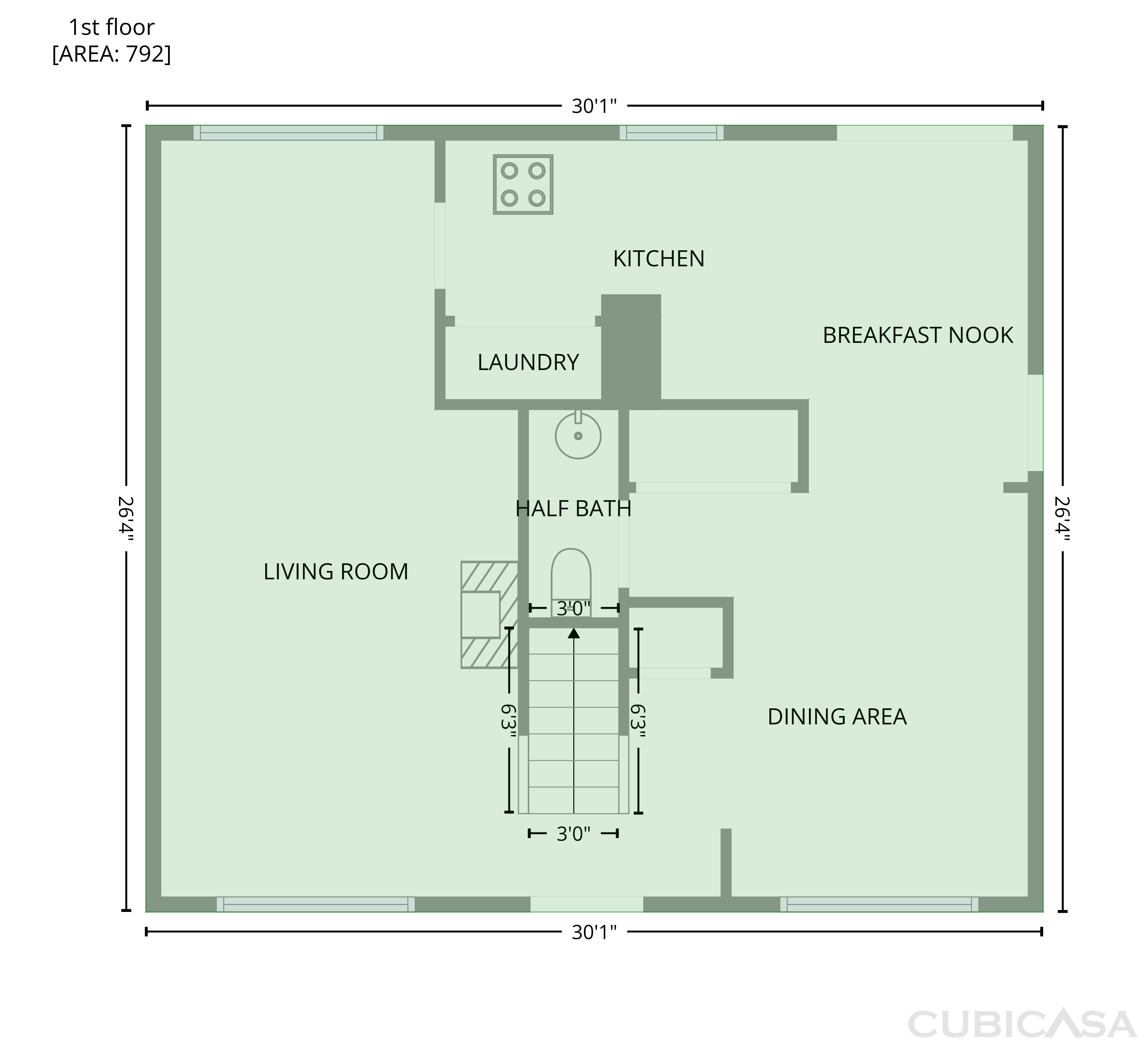 Main Floor of 6786 Moss Ct, North Charleston, SC