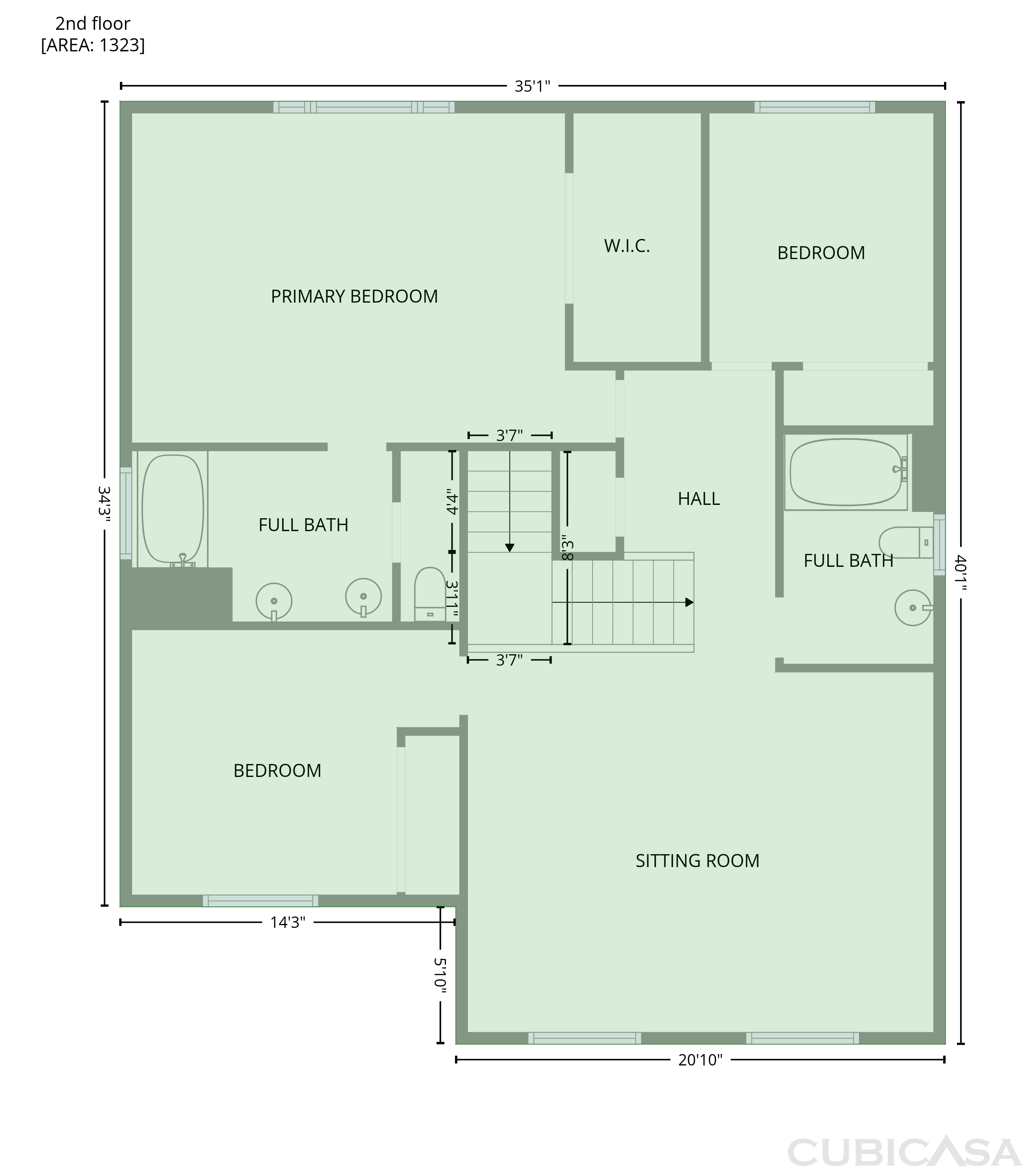 Second Floor of 2805 Aquamarine Cir, Rescue, CA