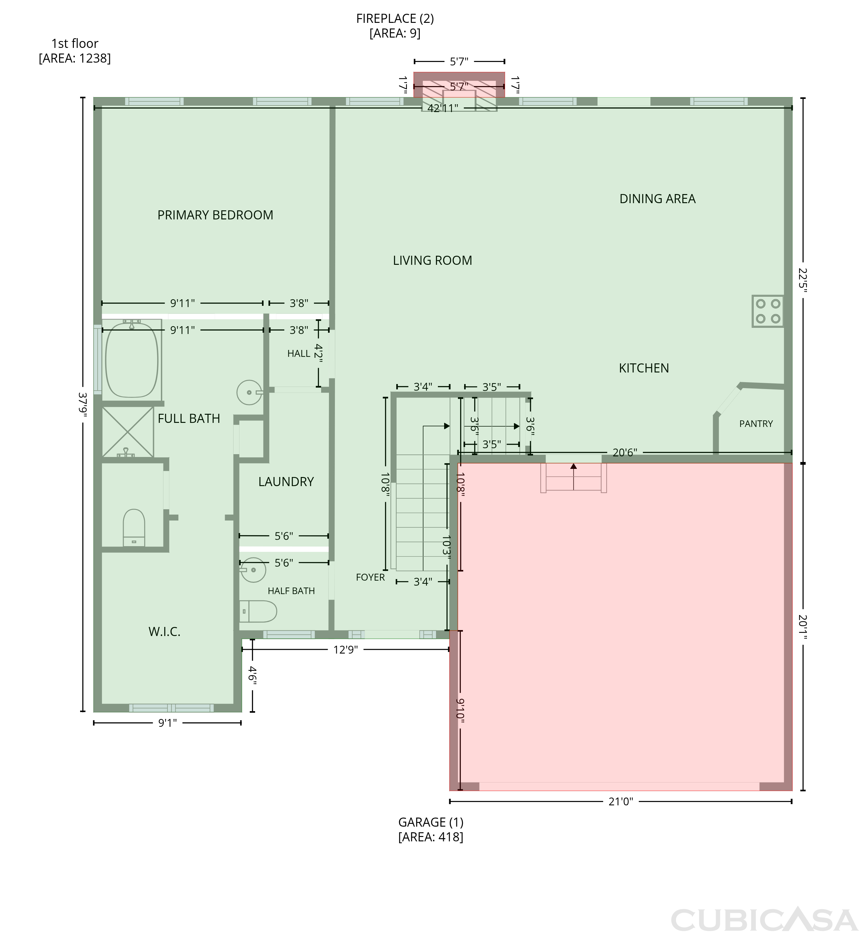 Second Floor of 522 Mountain Creek Dr, Maysville, GA