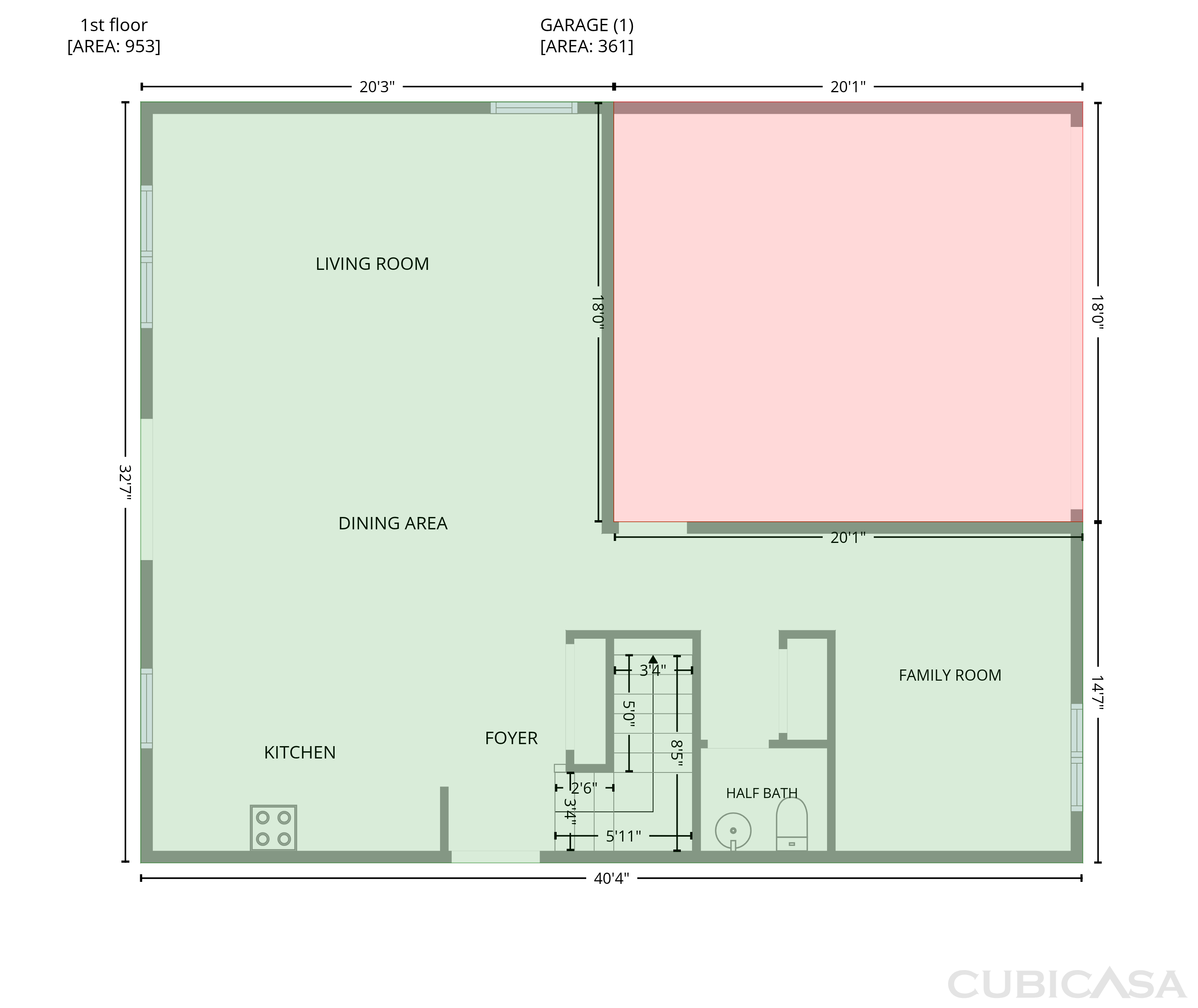 Main Floor of 1957 Glenburn Dr, Winston Salem, NC