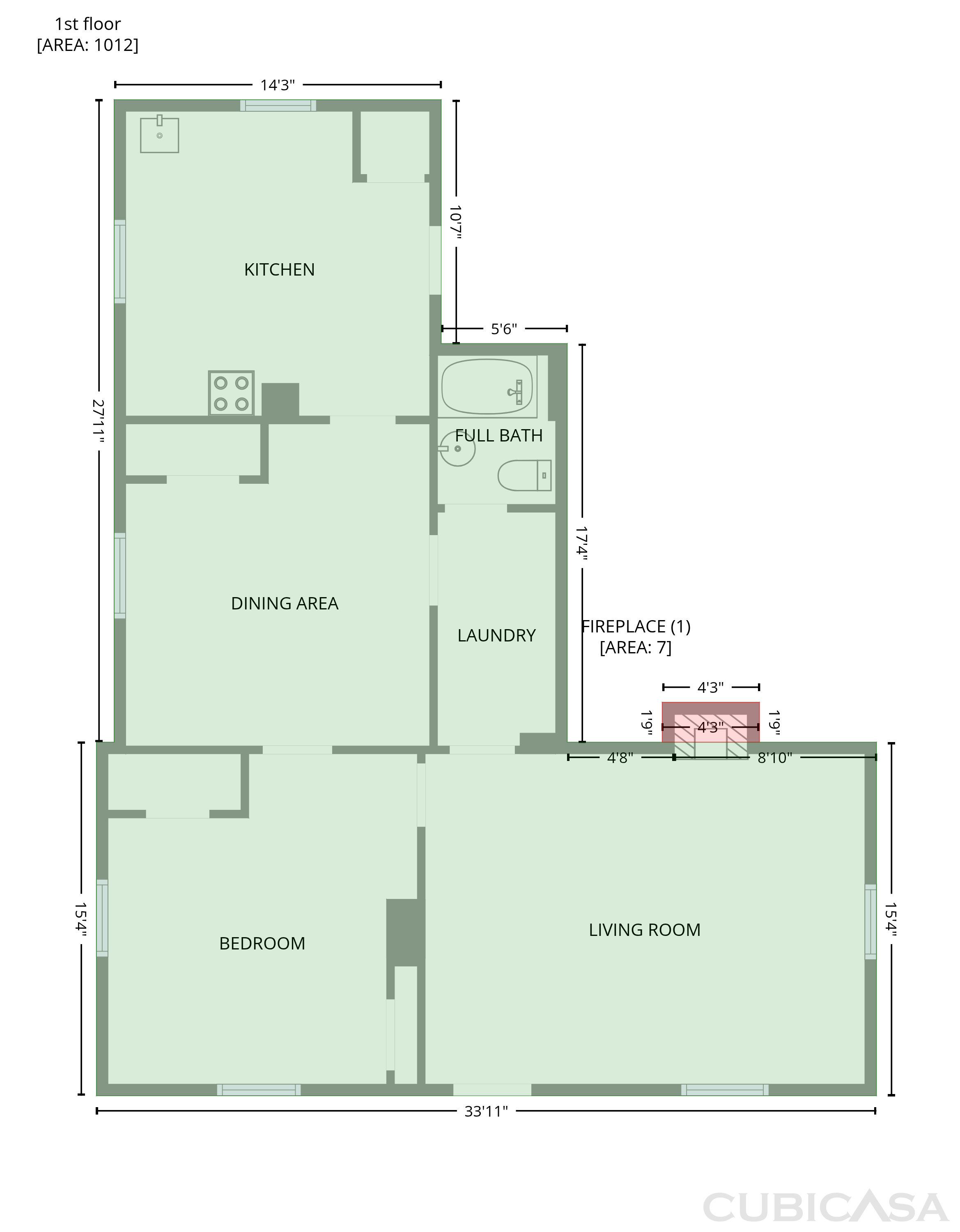 Main Floor of 603 Cranbrook St, Greensboro, NC