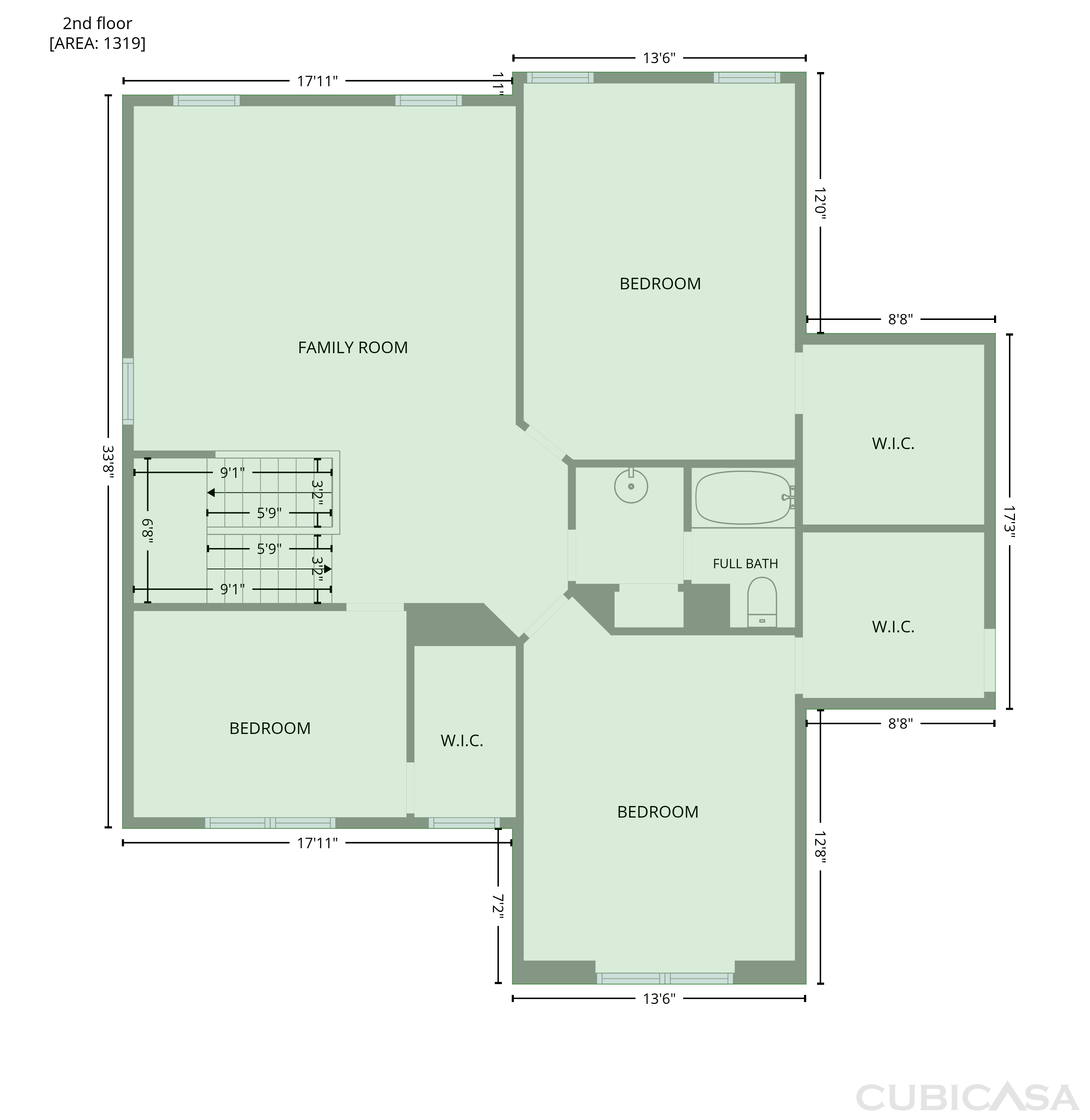 Second Floor of 940 Pecan Grove Loop, Hope Mills, NC