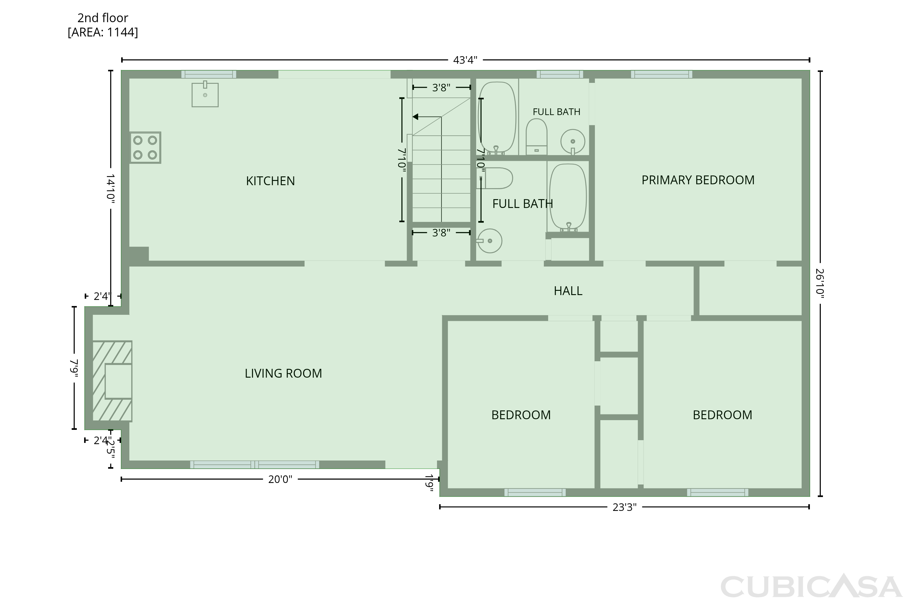 Second Floor of 1706 N Lazy Branch Rd, Independence, MO