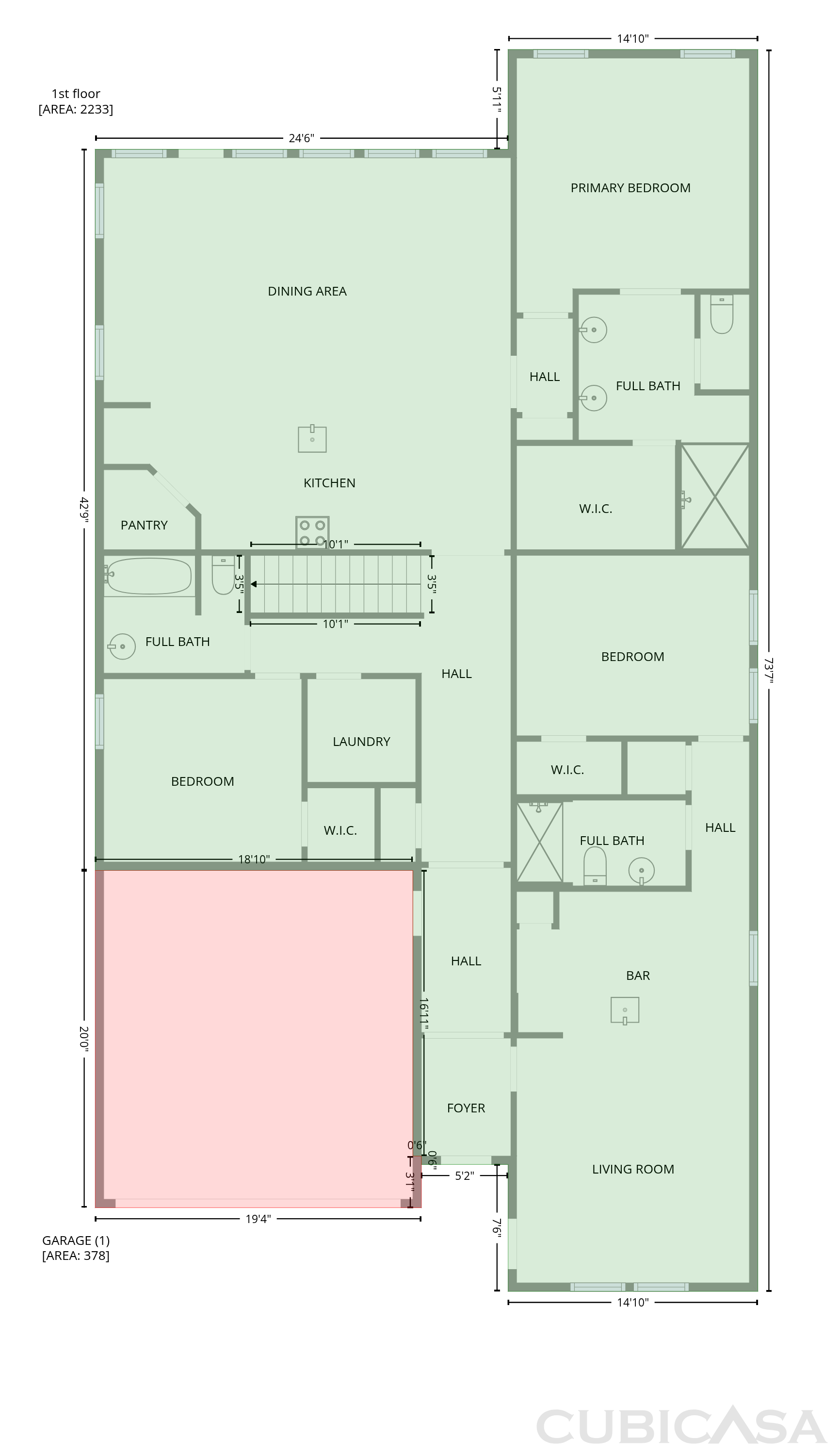 Main Floor of 2047 Emerald Lake Trl, Dayton, TX