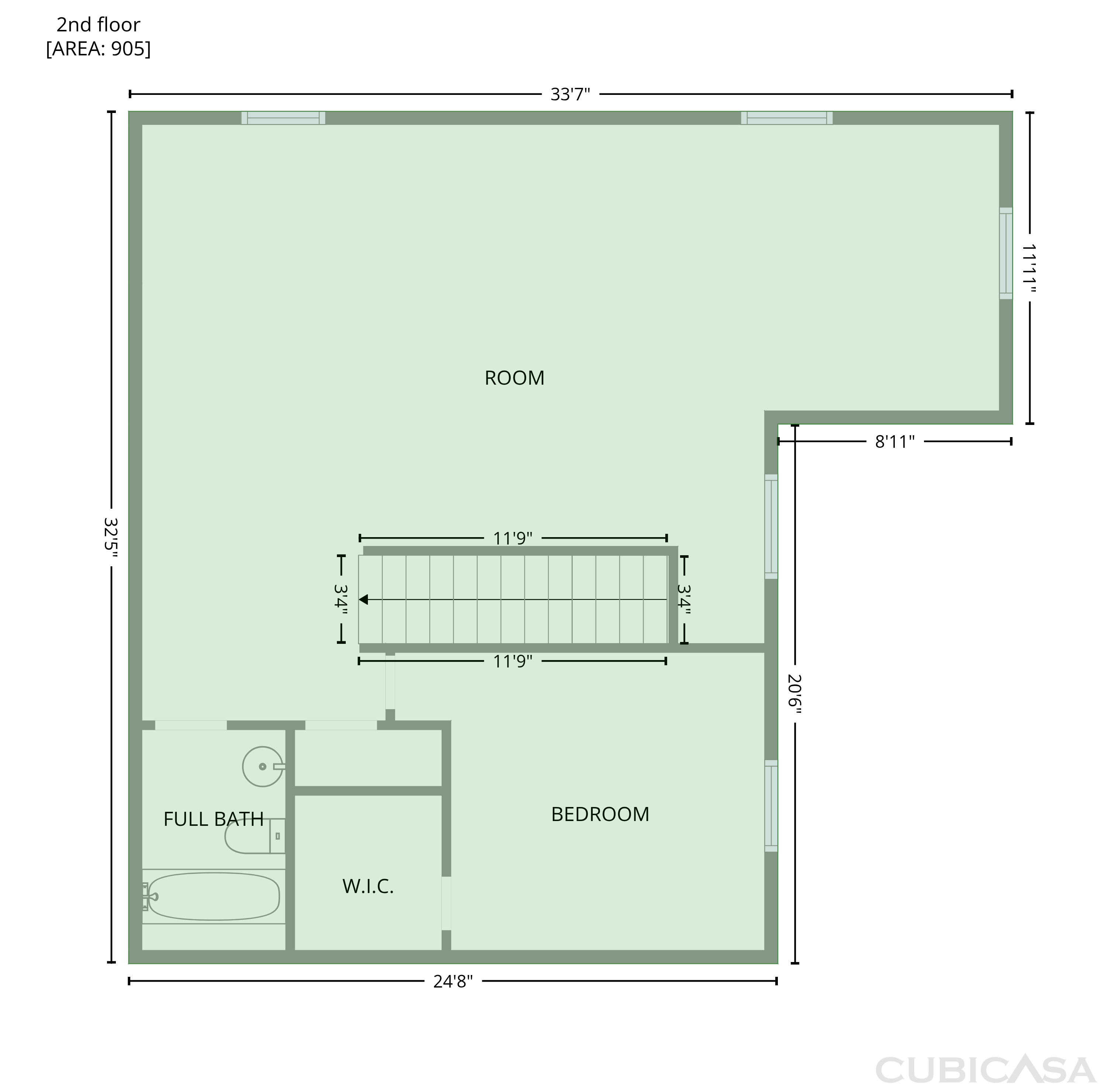 Second Floor of 24 Silky Oak Cir SW, Huntsville, AL
