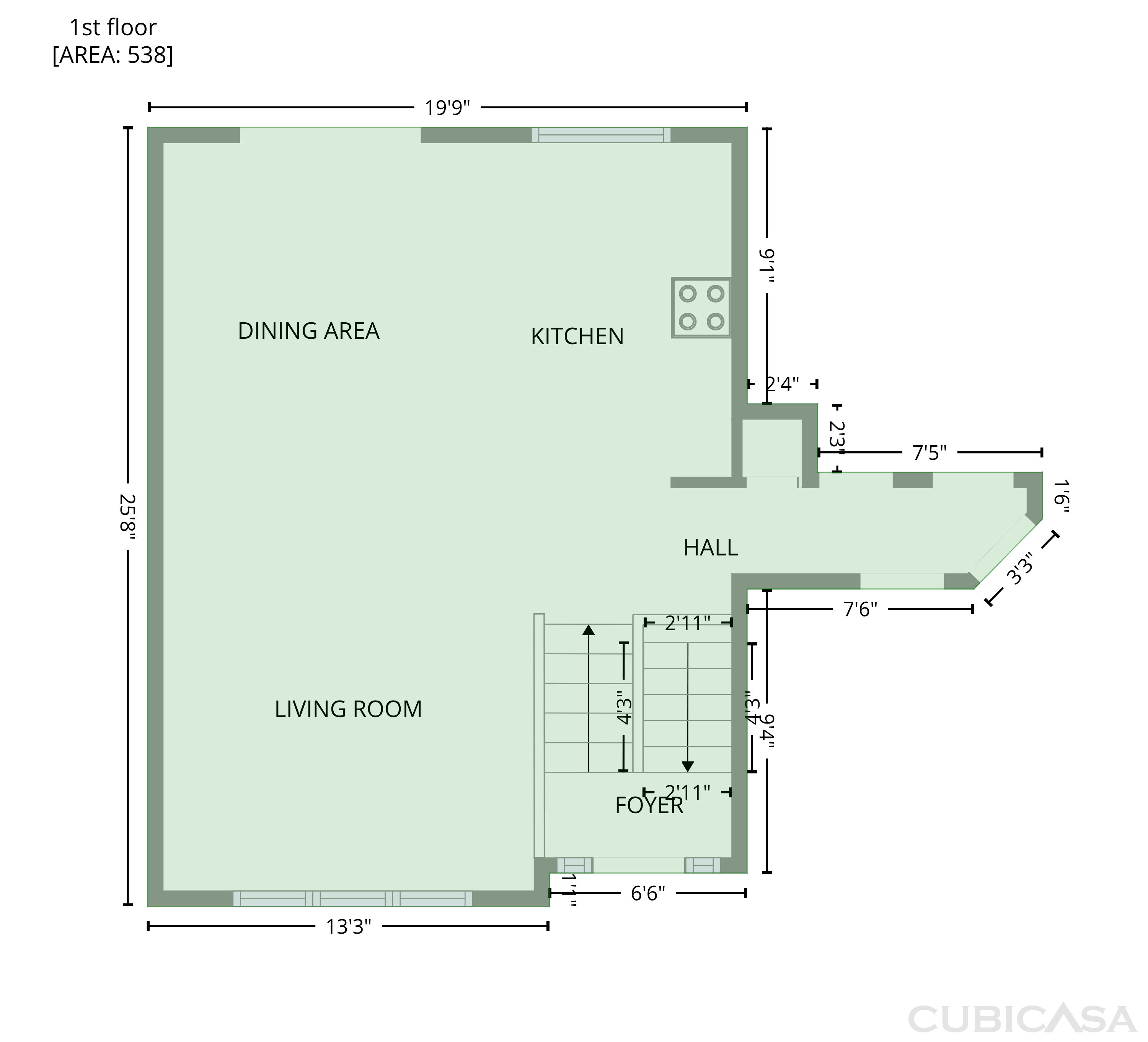 Second Floor of 22 Yale Rd, Atco, NJ