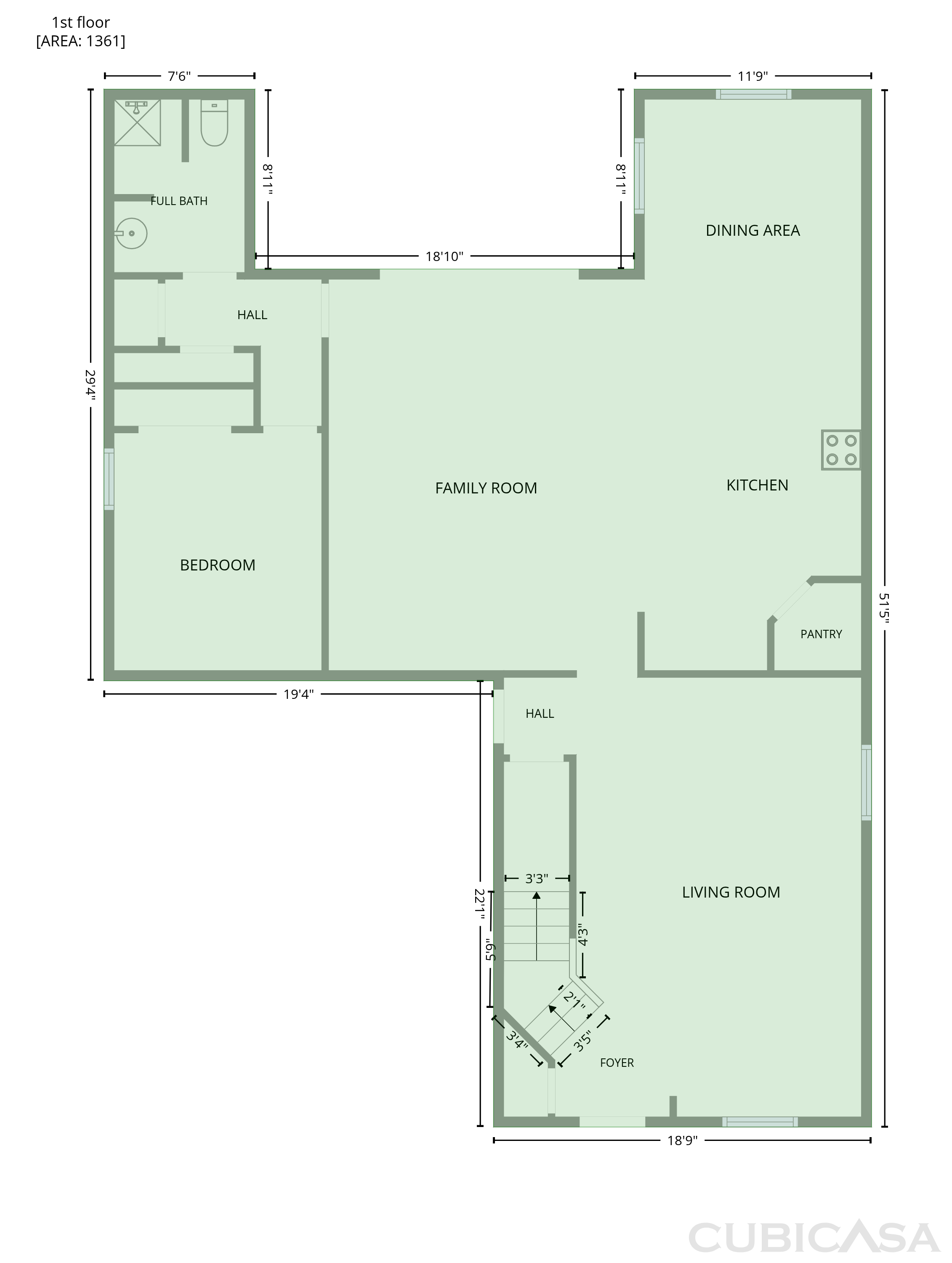 Main Floor of 316 Willow Lake Dr, Saint Augustine, FL
