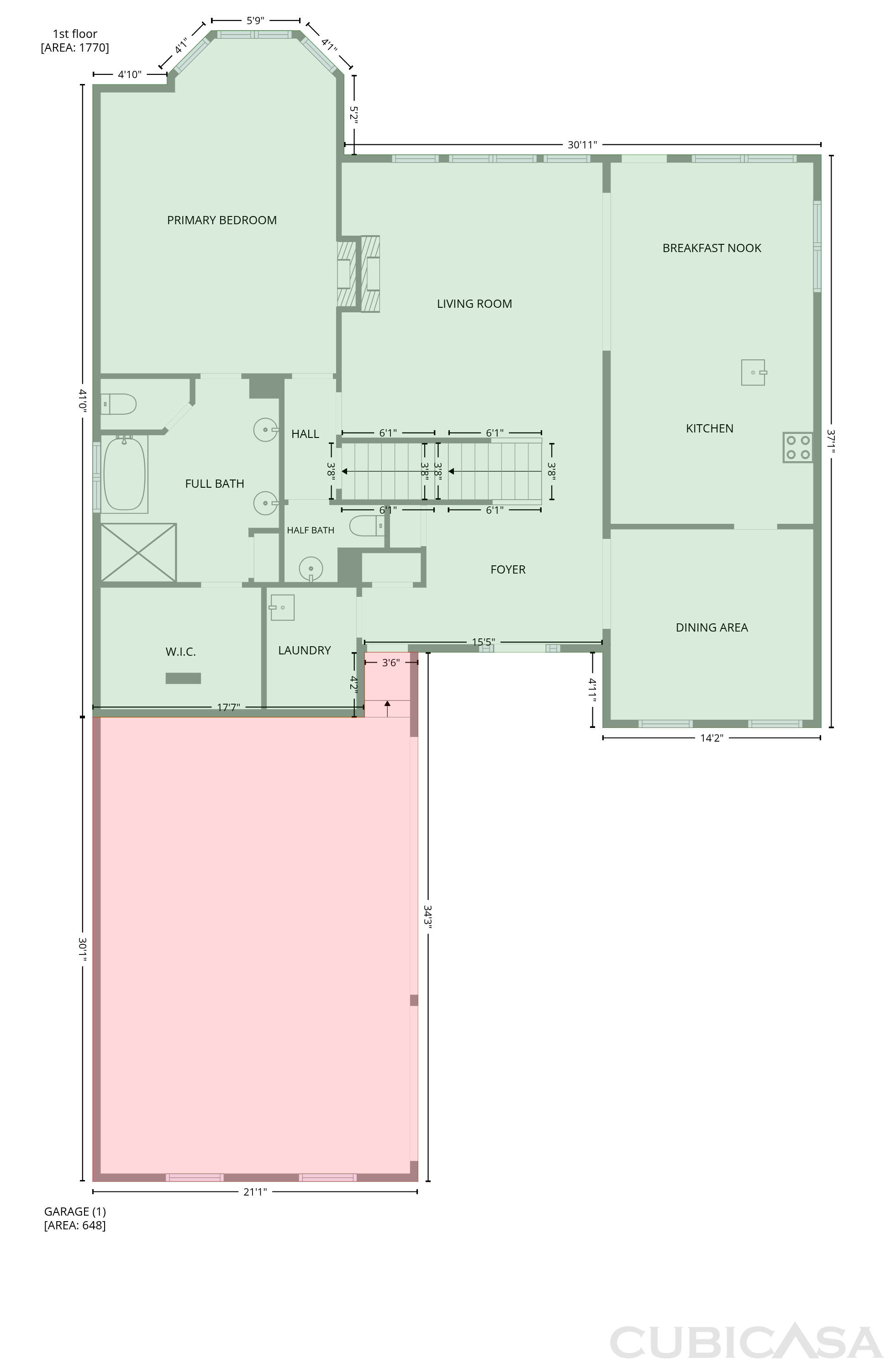 Second Floor of 3420 Camellia Ln, Suwanee, GA