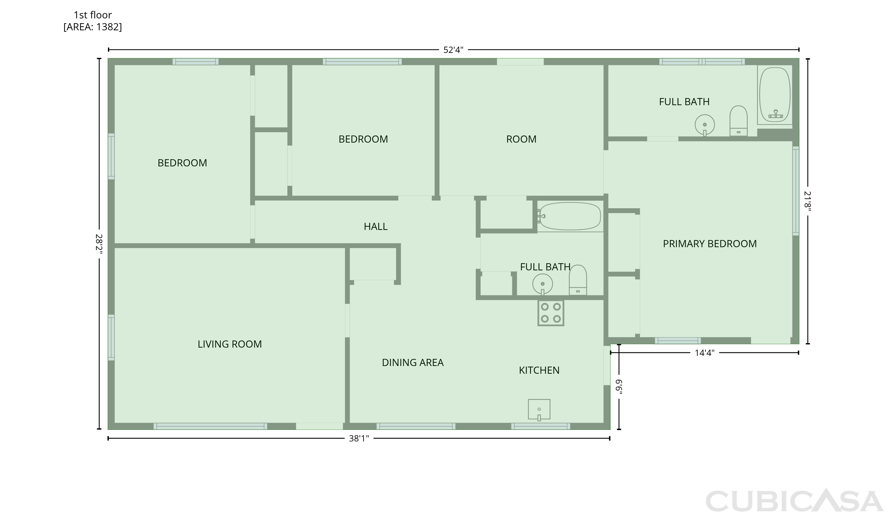 Main Floor of 107 Starling Street, Pine Level, NC