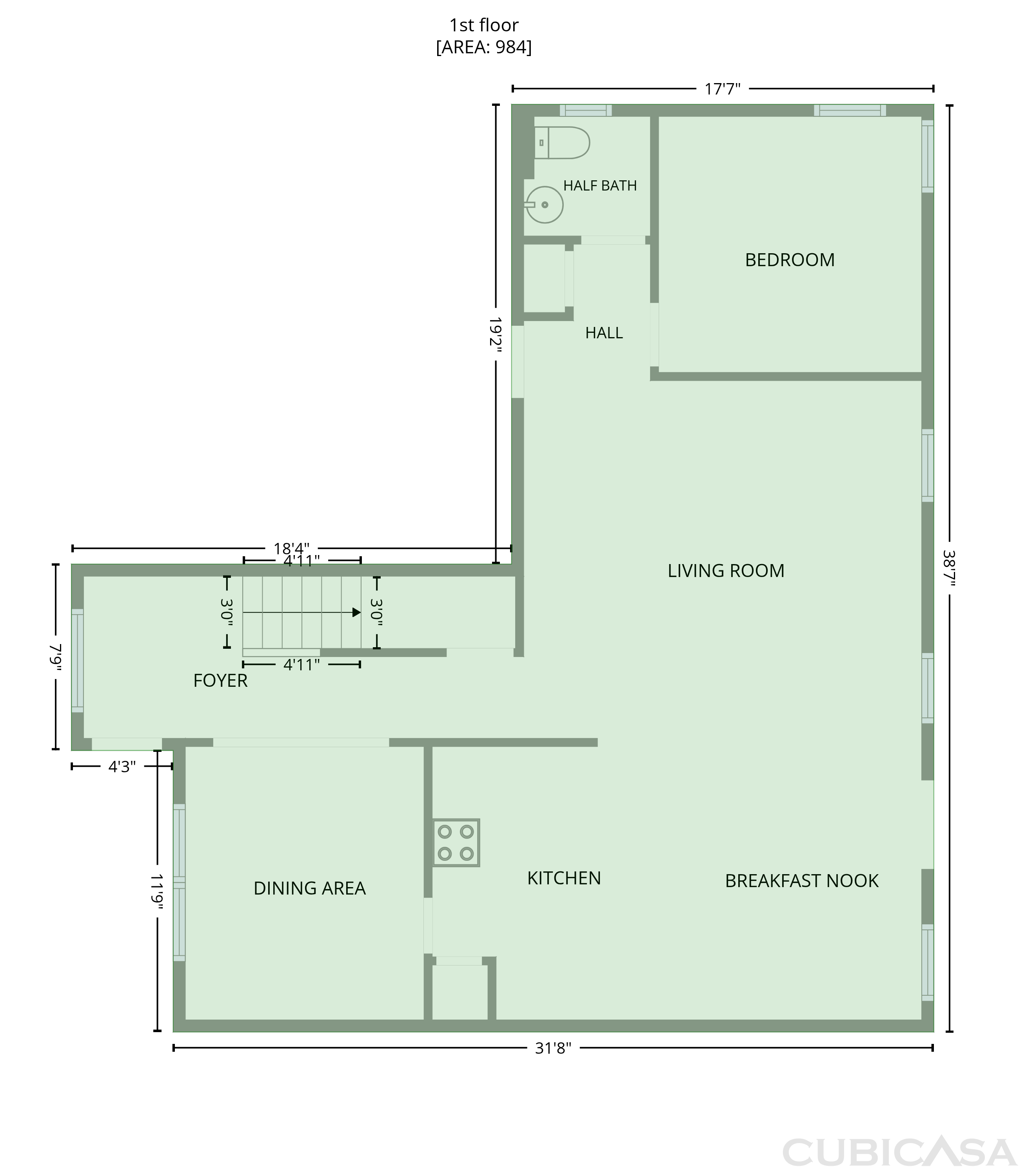 Main Floor of 3807 Ernie Dr, Charlotte, NC