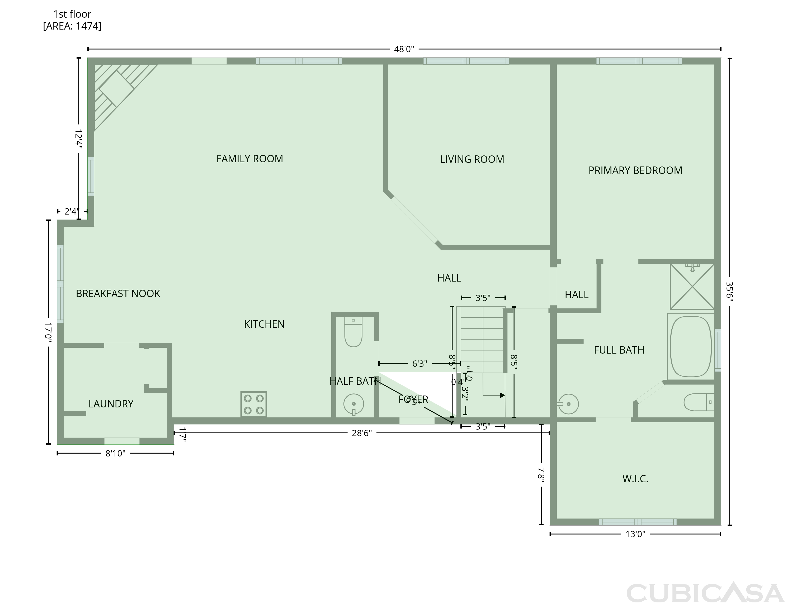 Main Floor of 333 Oakhaven Dr, Holly Springs, NC