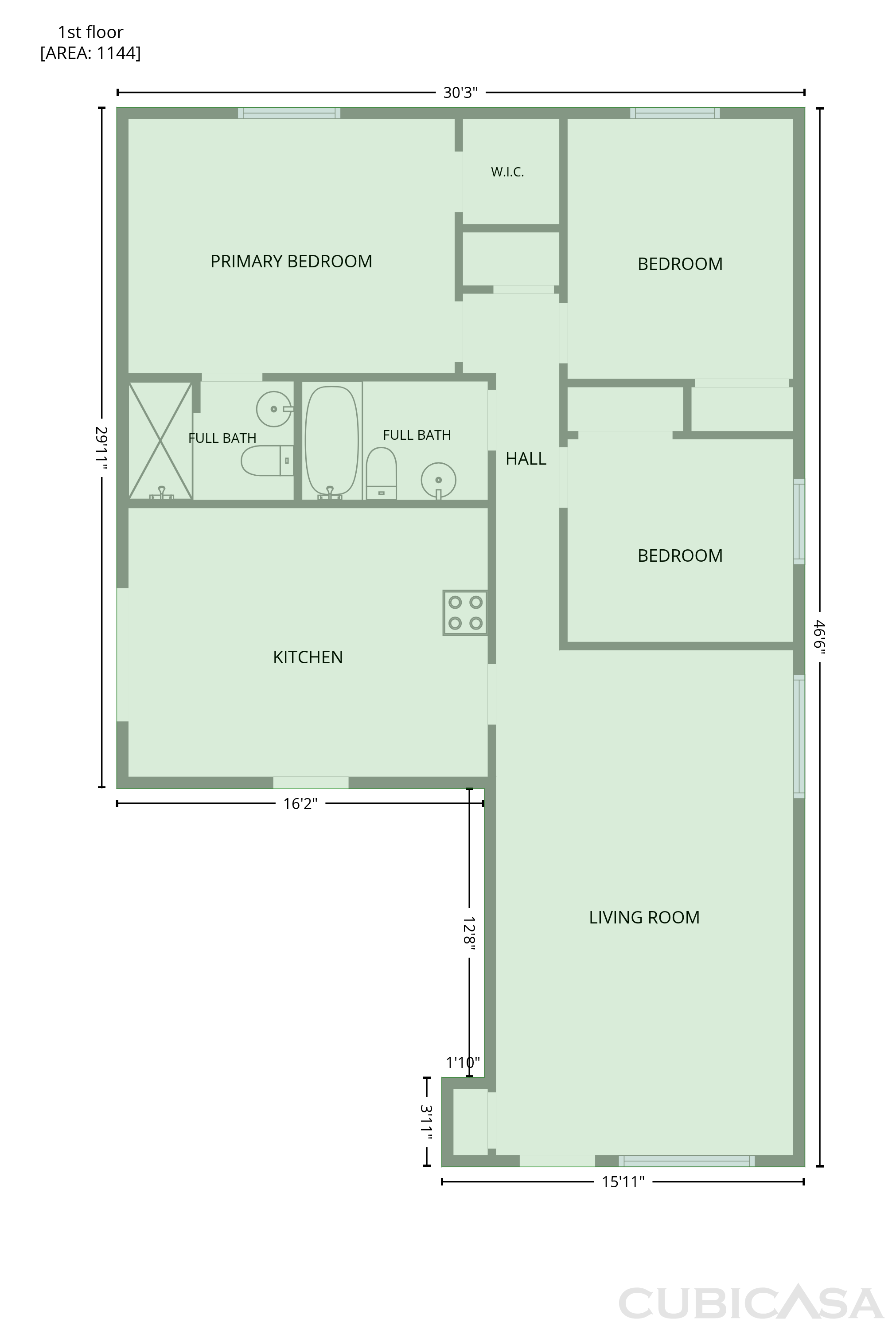 Main Floor of 760 E Dakota St, Tucson, AZ