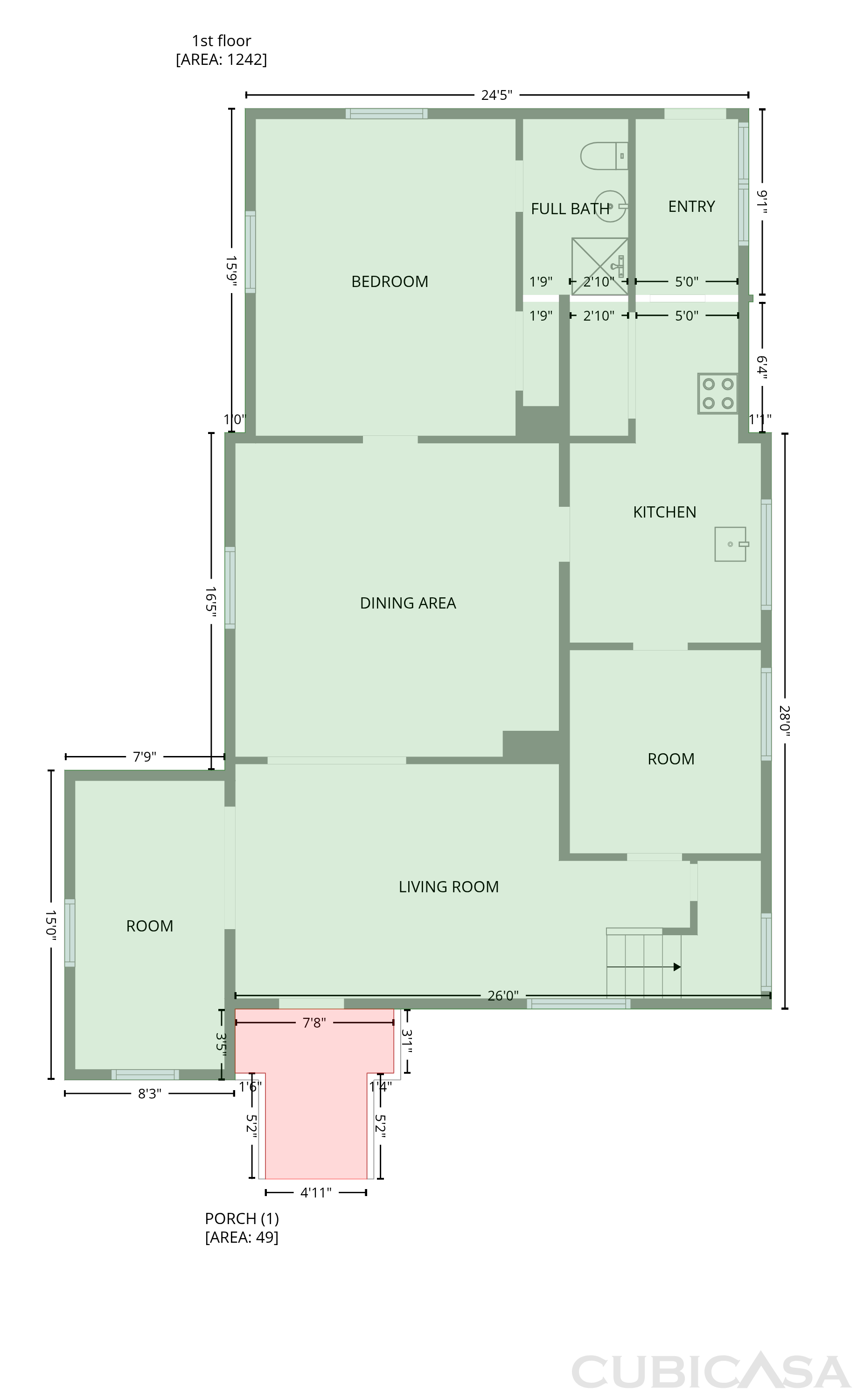 Main Floor of 319 E Main St, Washington, NC