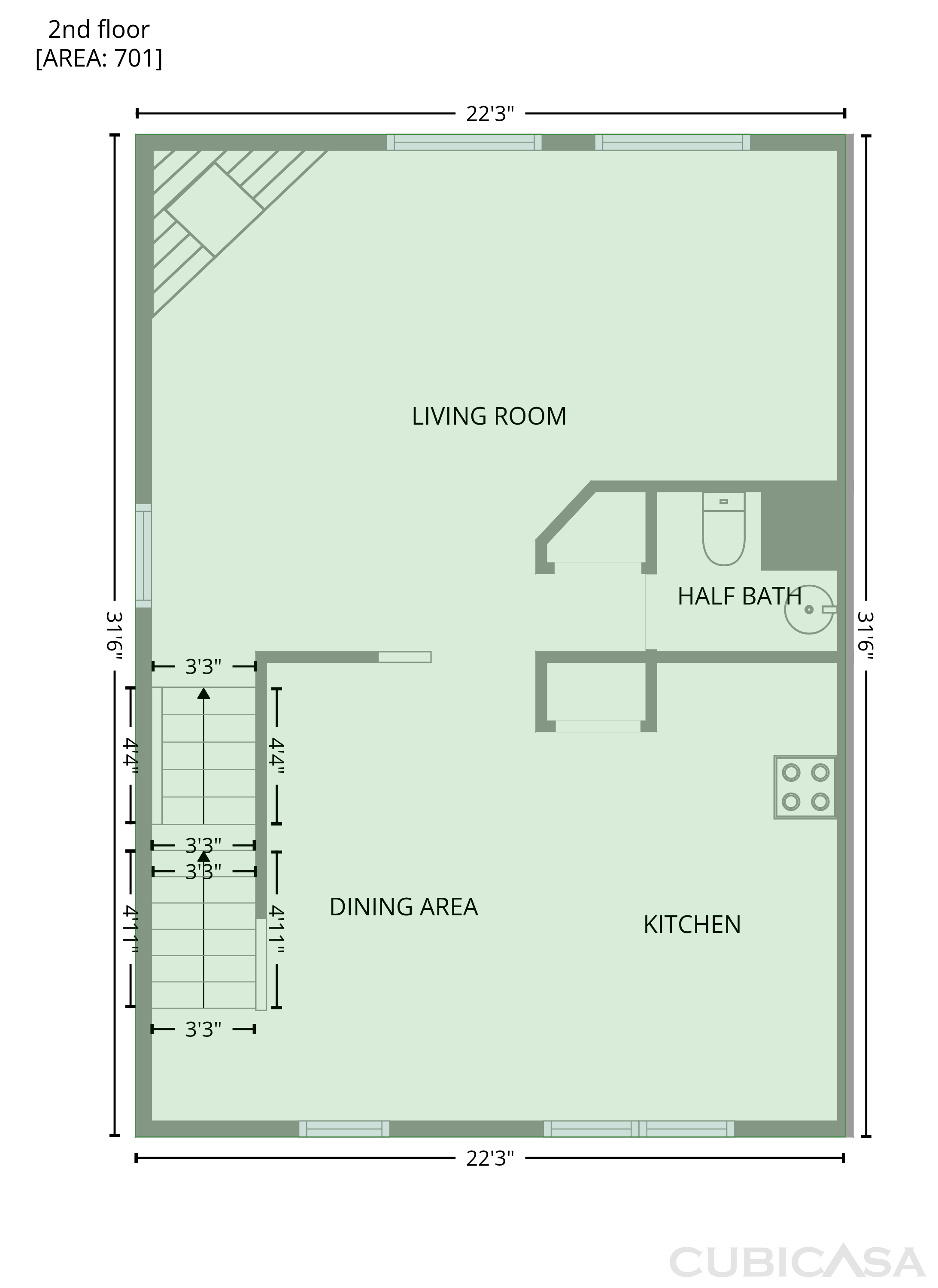 Second Floor of 1783 Barrington Overlook, Marietta, GA