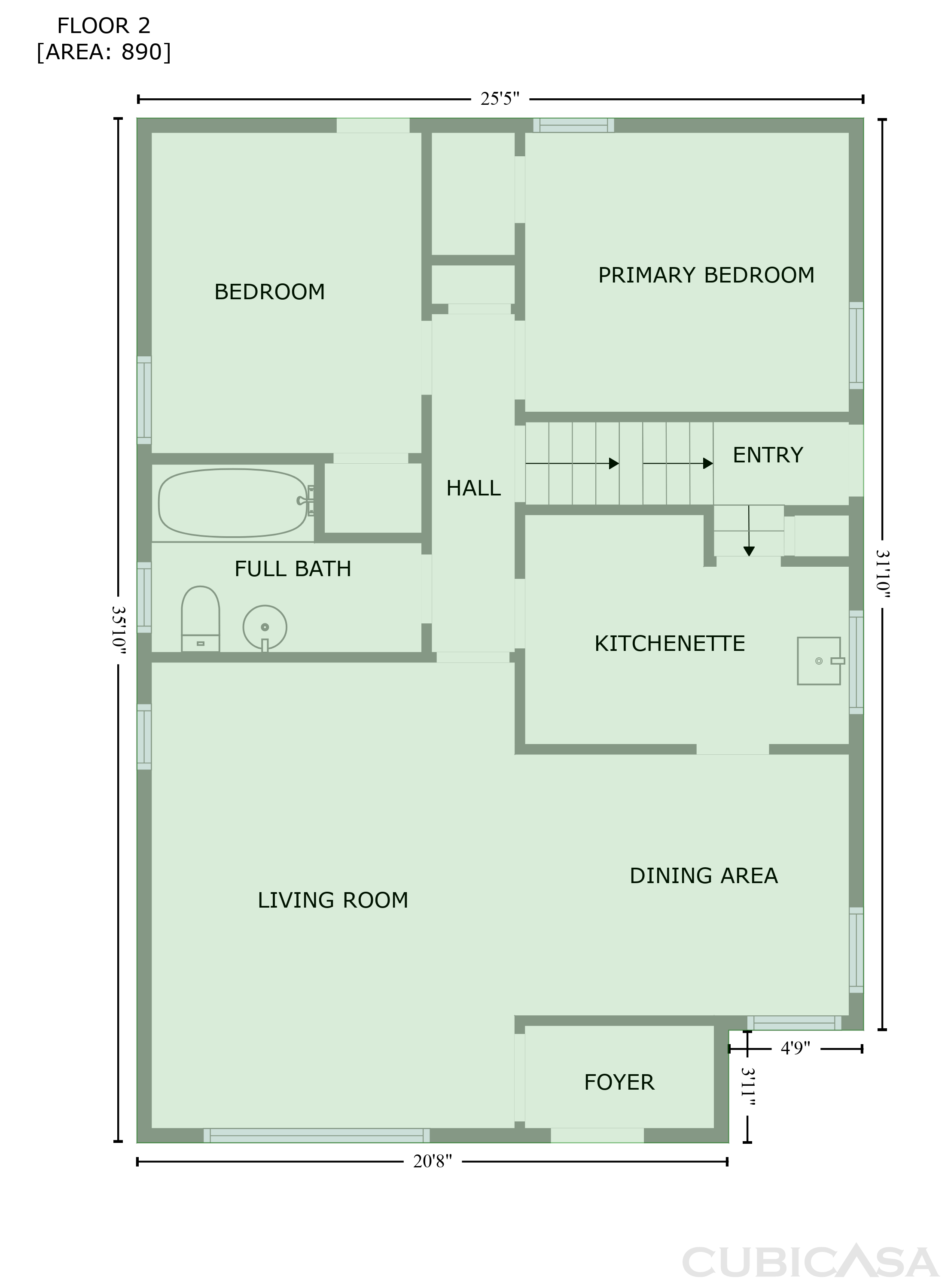 Second Floor of 18067 Rosetta Ave, Eastpointe, MI