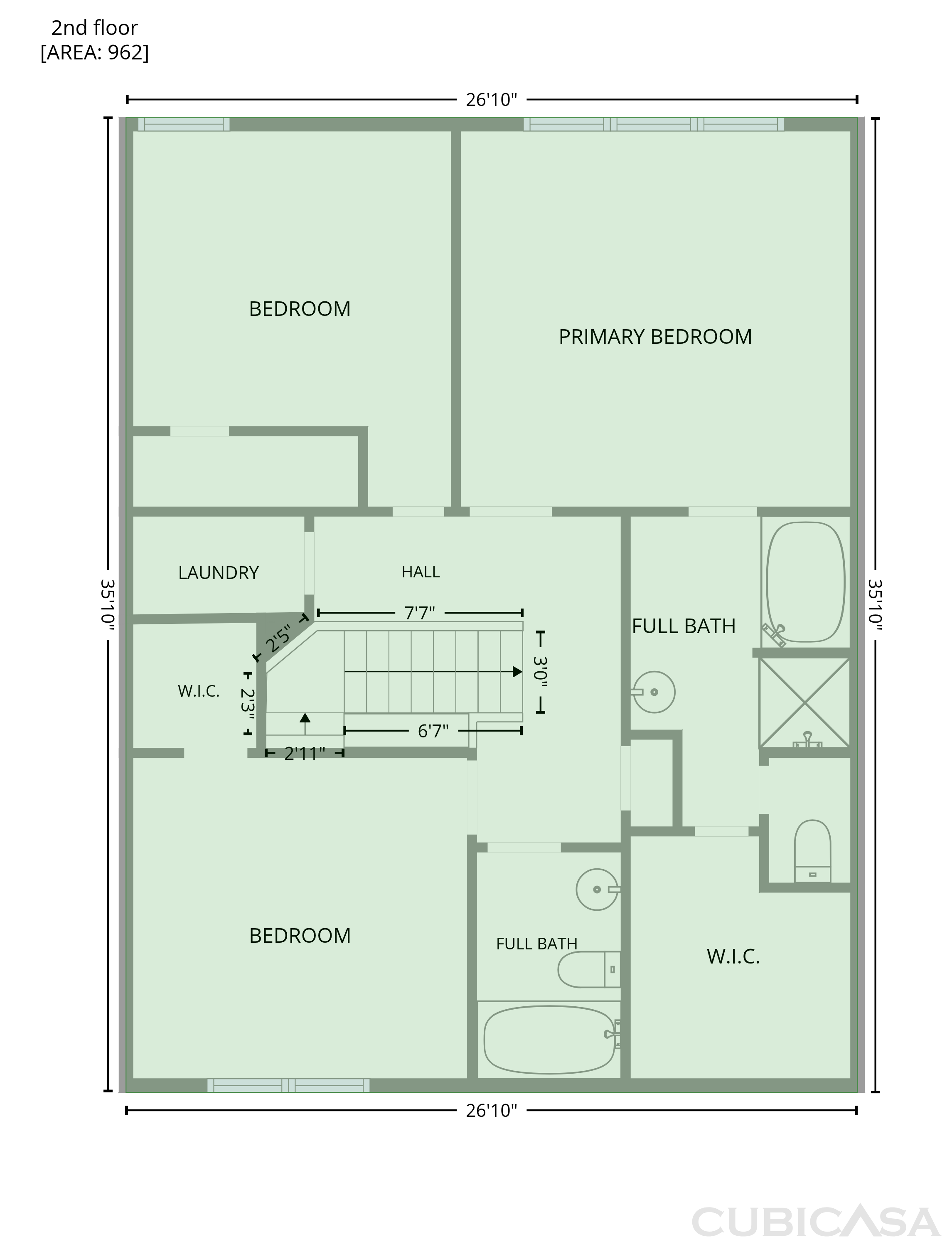 Second Floor of 13279 Marrywood Dr, Milton, GA