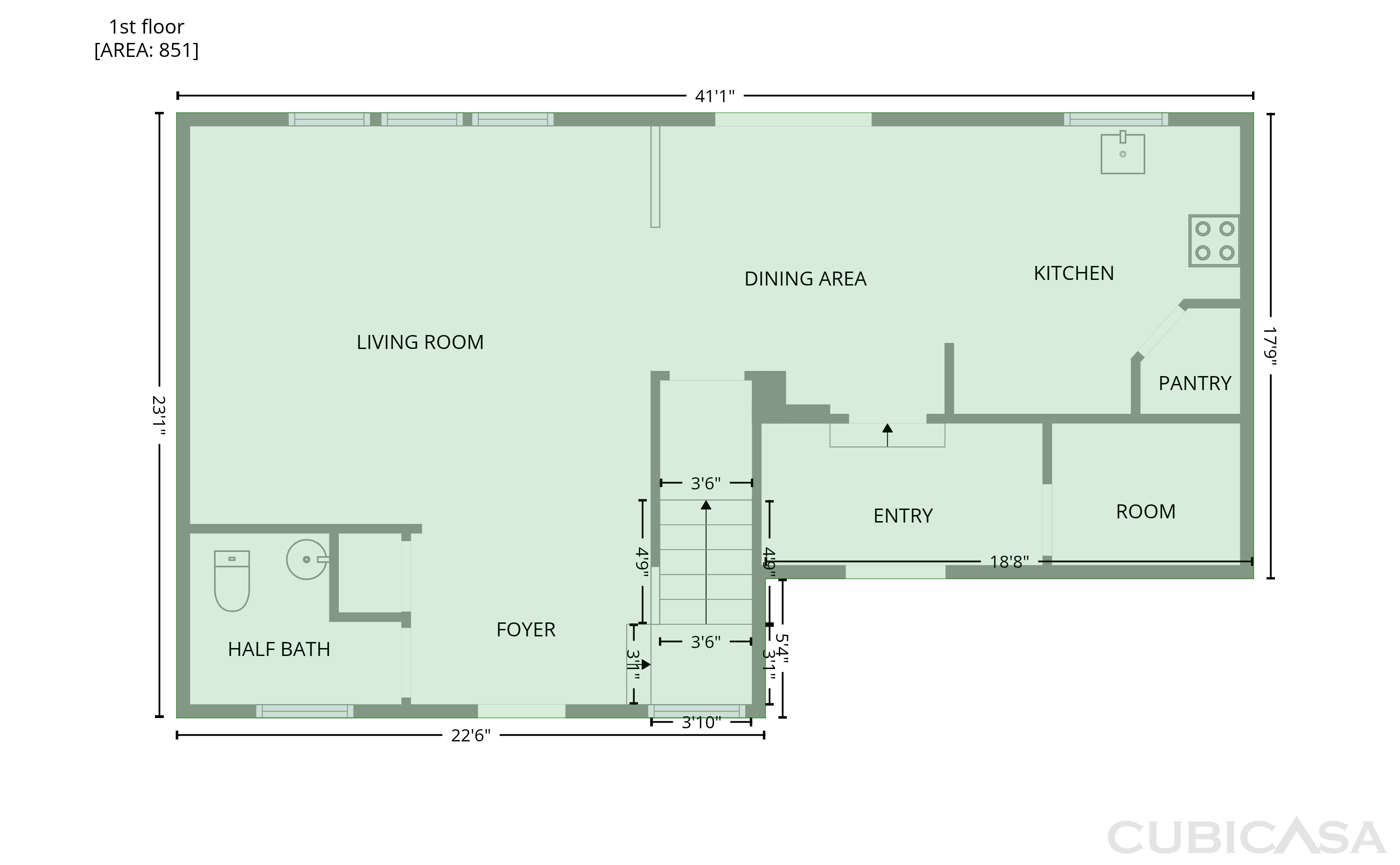 Main Floor of 42824 Greystone Dr, Sterling Heights, MI