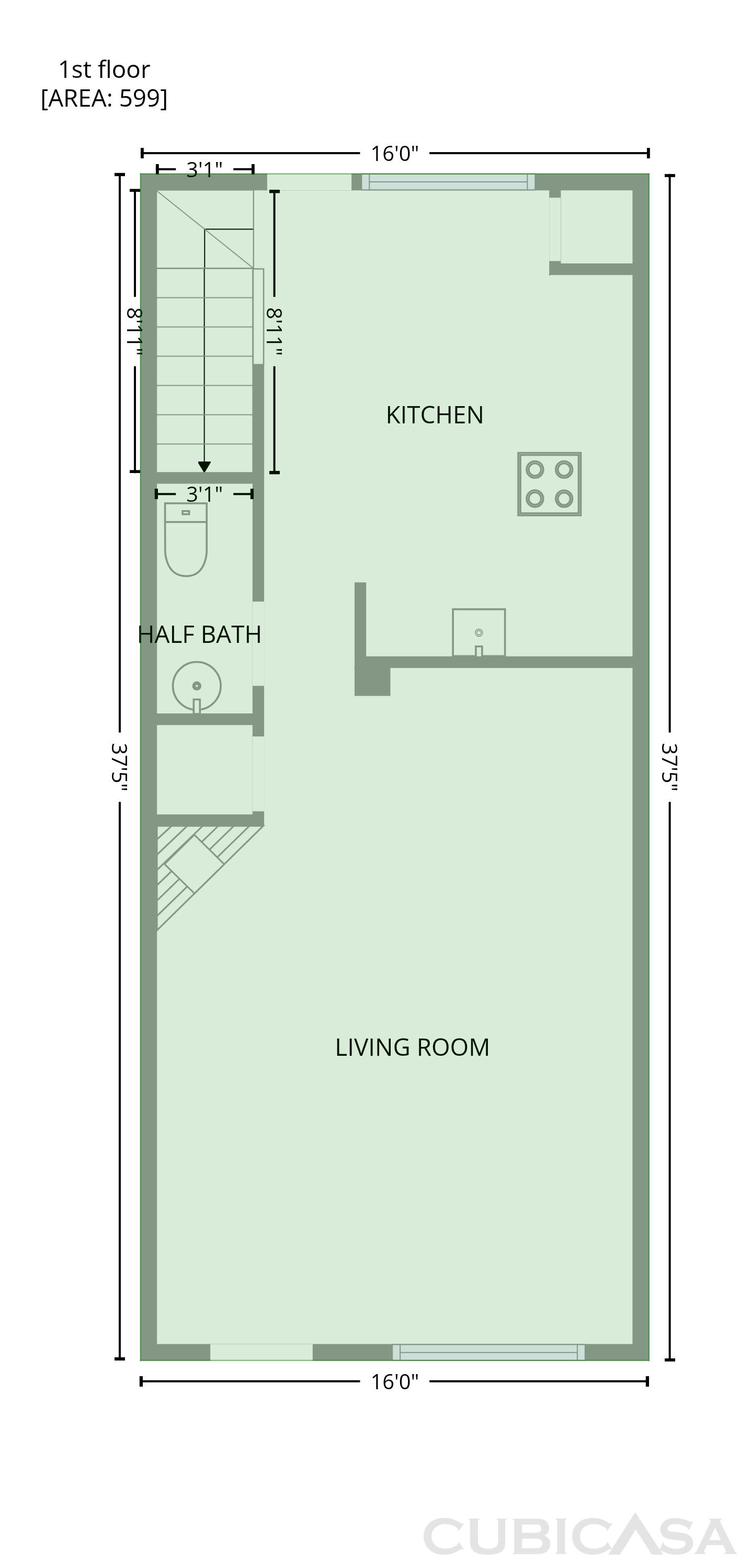 Main Floor of 7839 Spungold St, Raleigh, NC