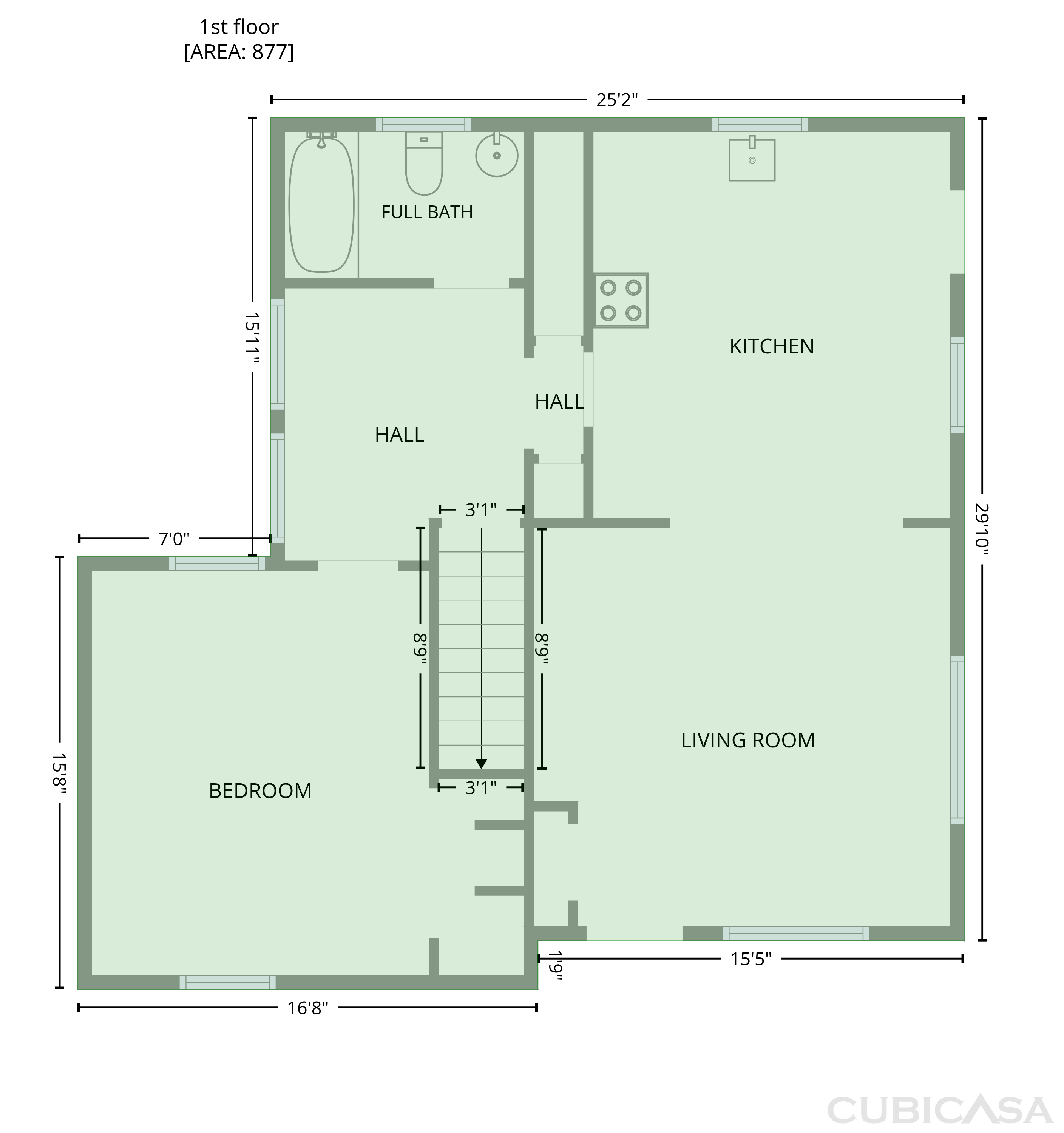 Main Floor of 1446 E Whiteside St, Springfield, MO