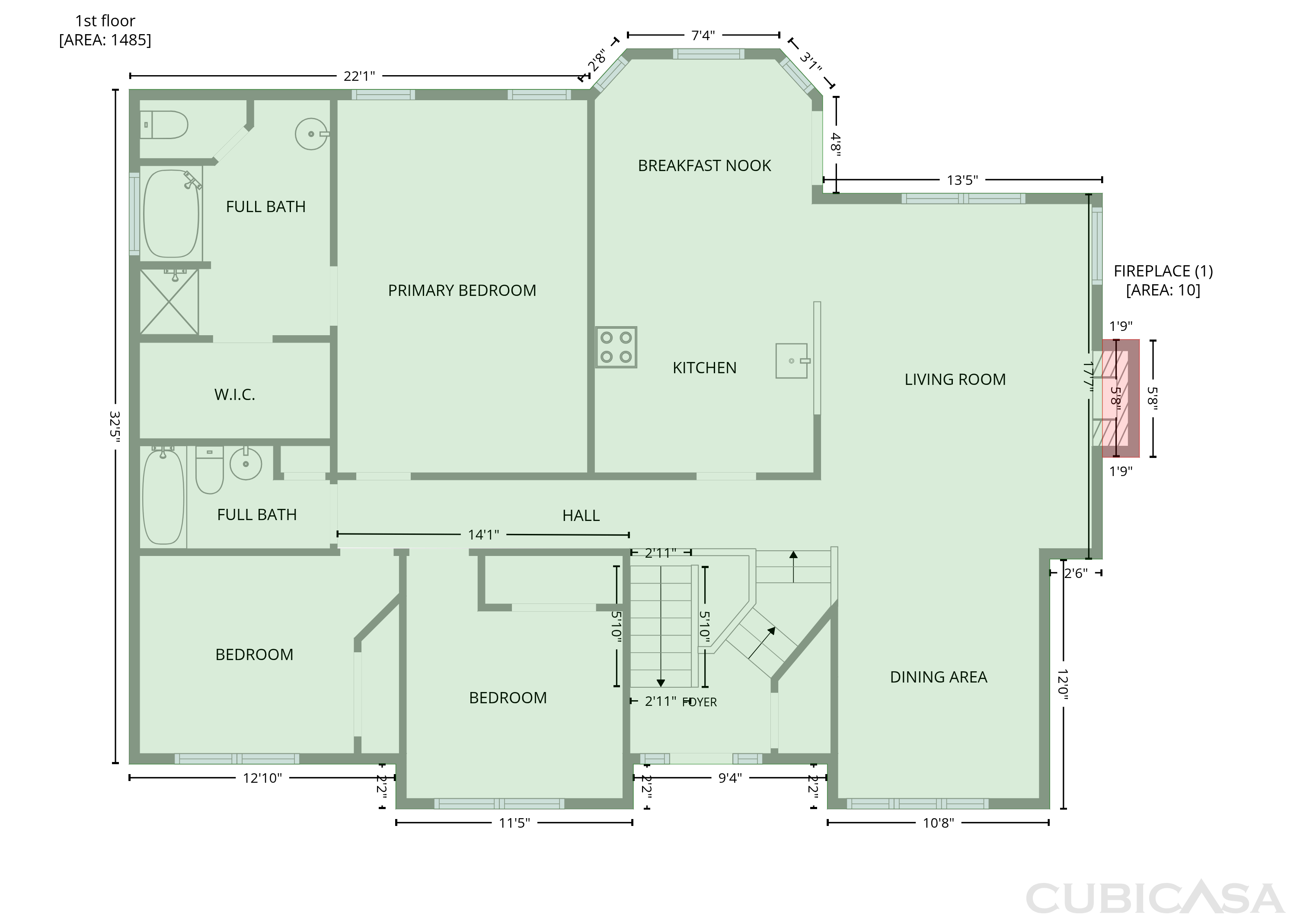 Second Floor of 402 Eileen Cir, Canton, GA