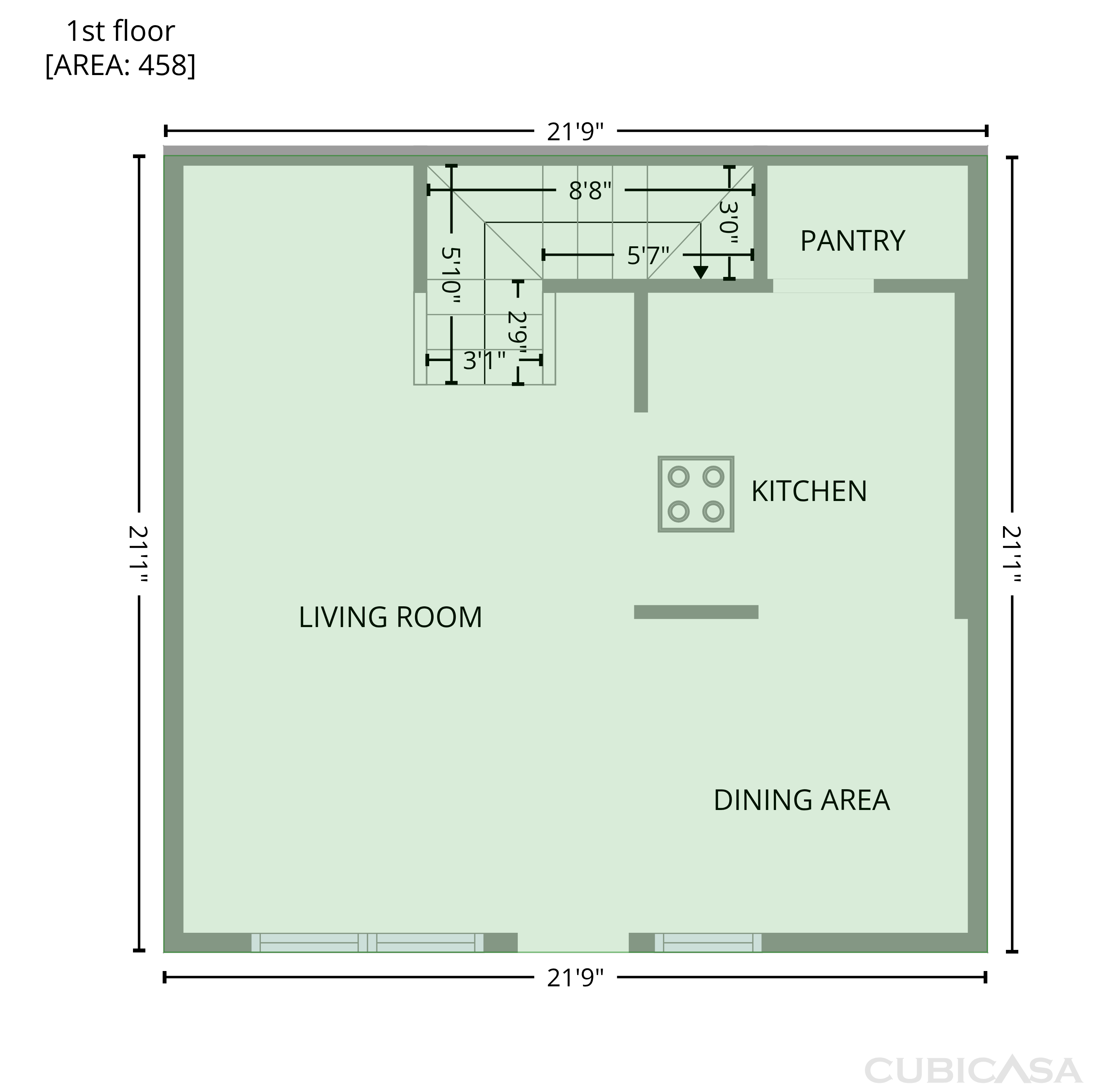 Main Floor of 8446 N 34th Dr, Phoenix, AZ