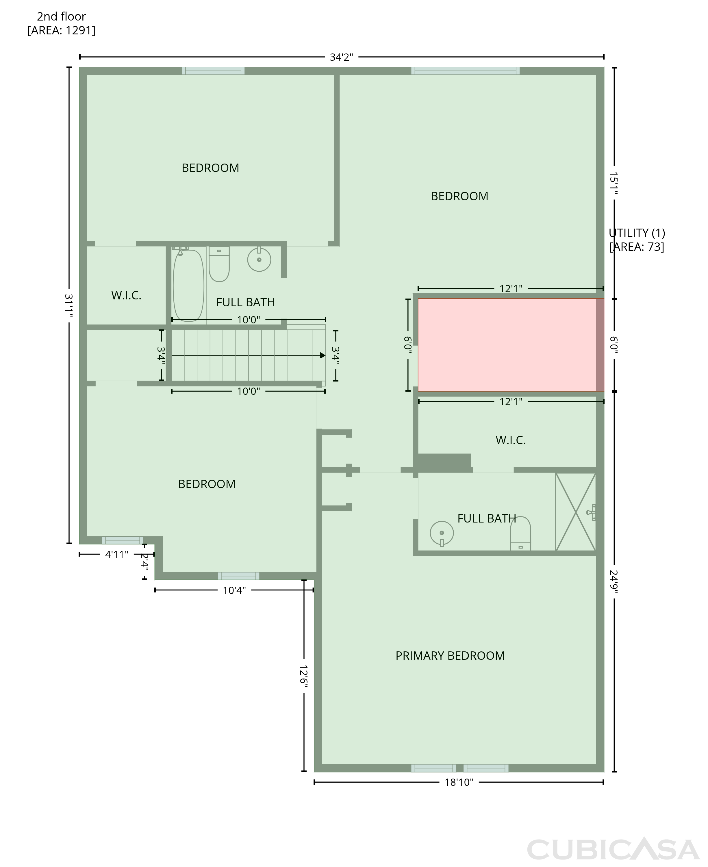 Second Floor of 8134 S Firefly Dr, Pendleton, IN